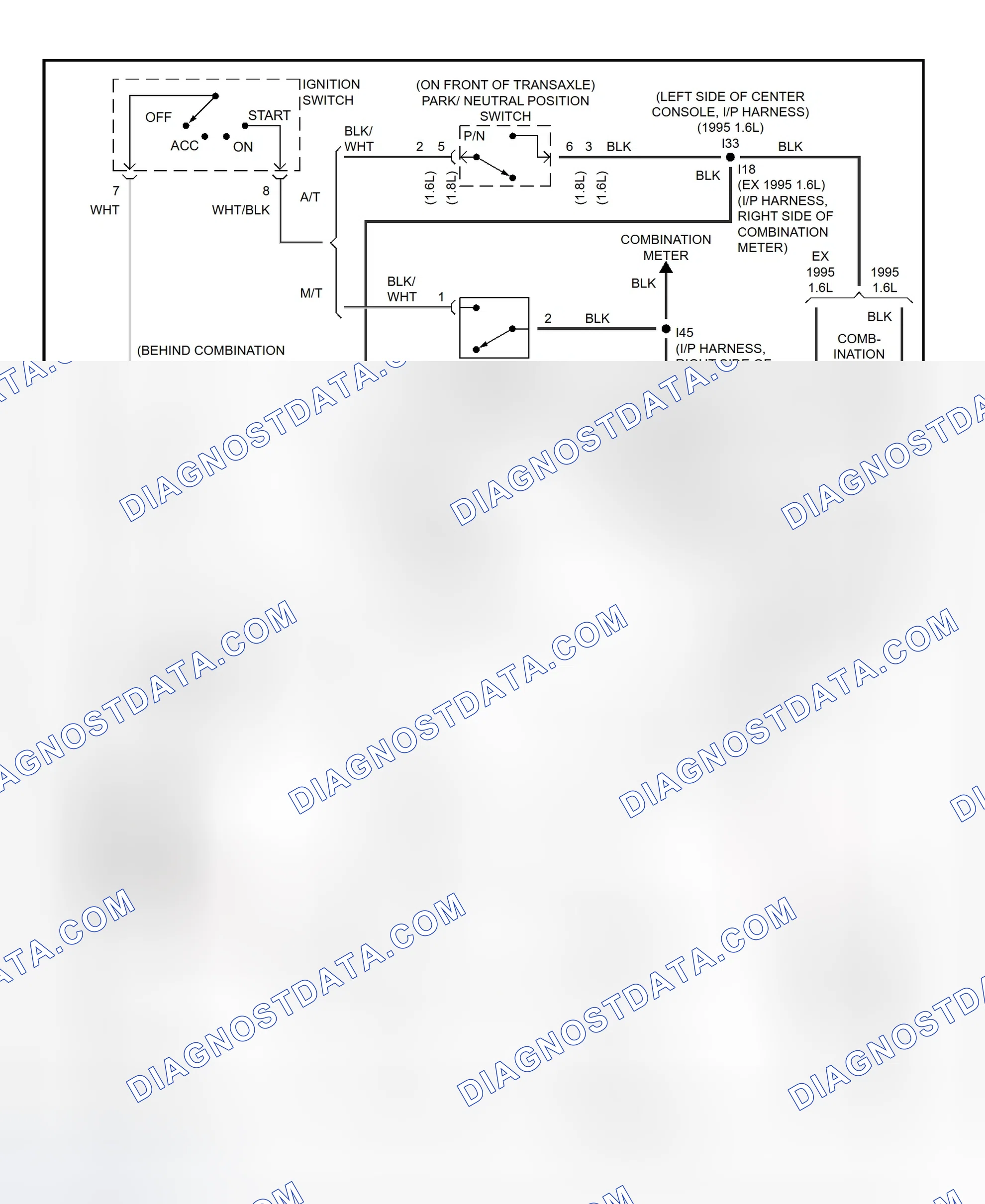 Fig. 11: Starting System Wiring Diagram (1995-96)