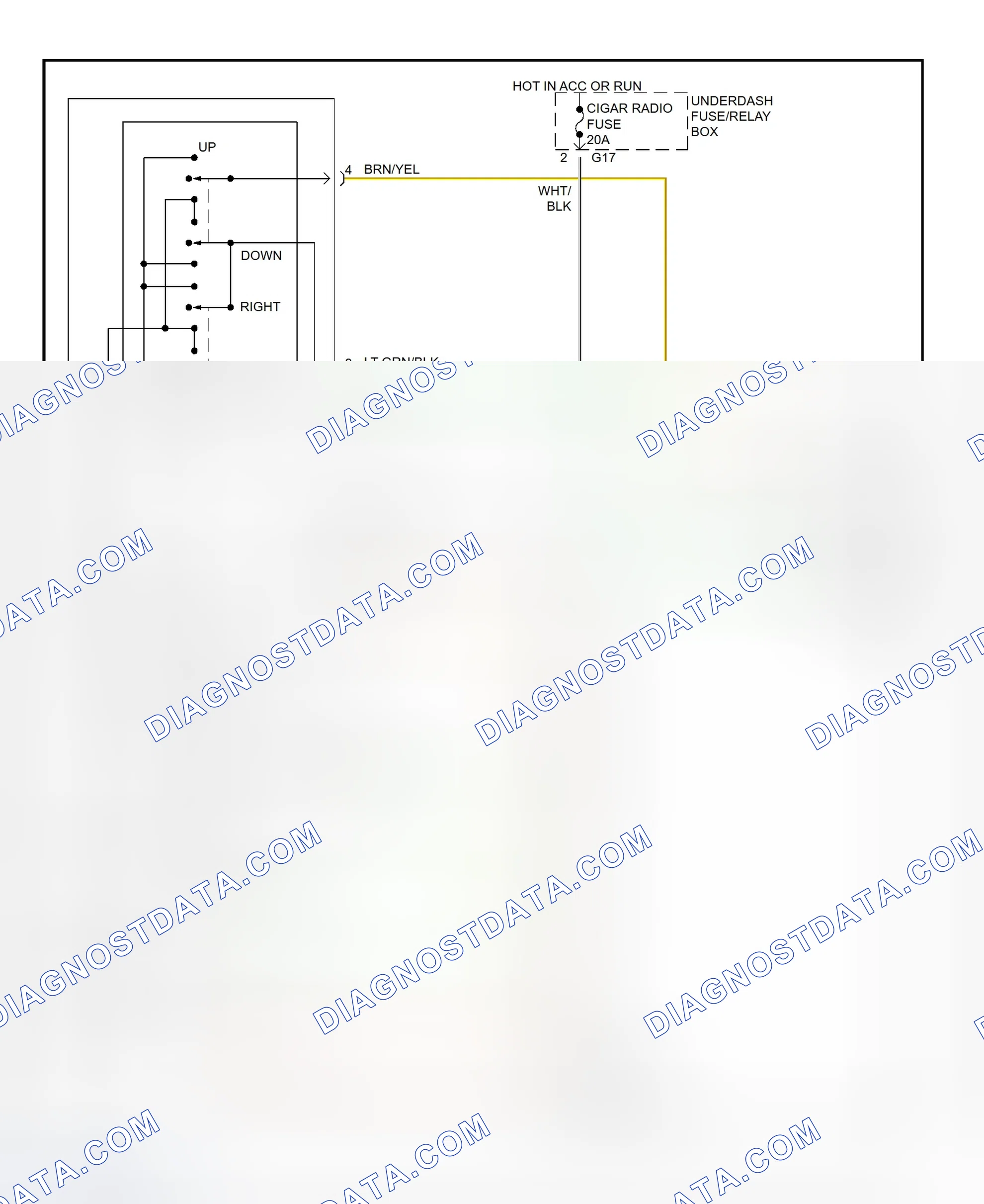 Scheme 3: Power Mirror System Wiring Diagram (Vitara)