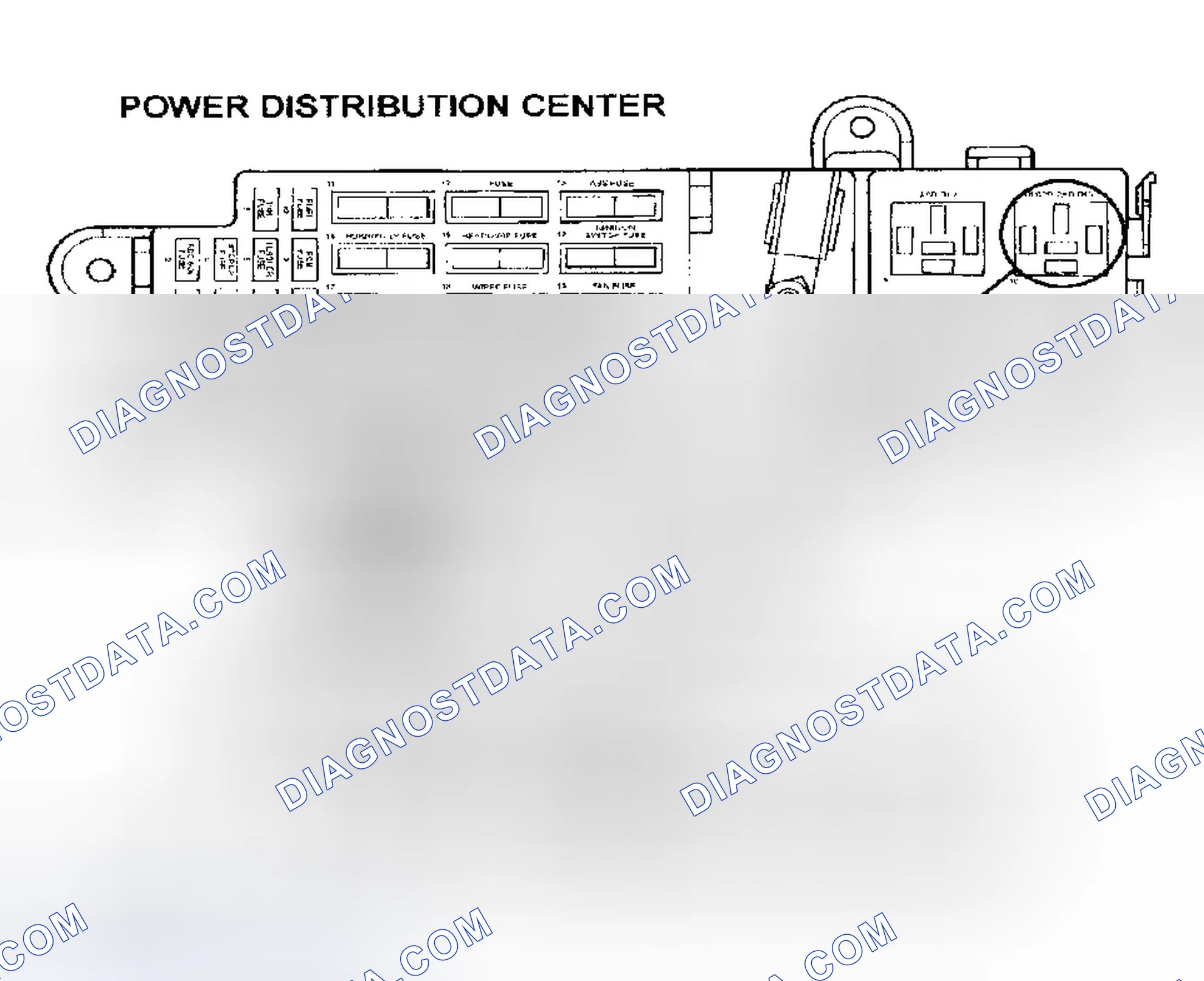 Scheme 44: TEST TC-93A - HIGH SPEED FAN CONTROL RELAY CIRCUIT