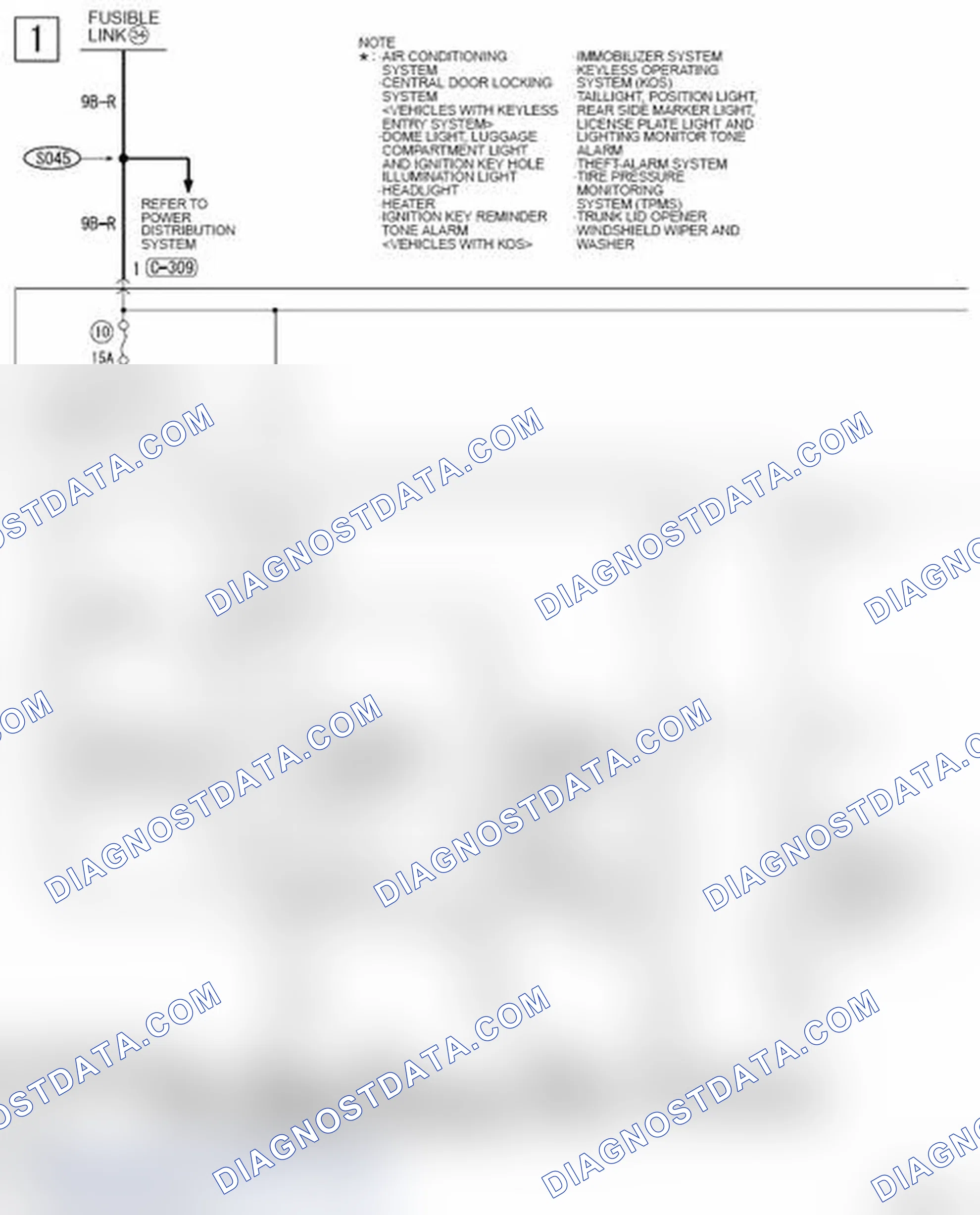 Scheme 728: TURN-SIGNAL LIGHT AND HAZARD WARNING LIGHT