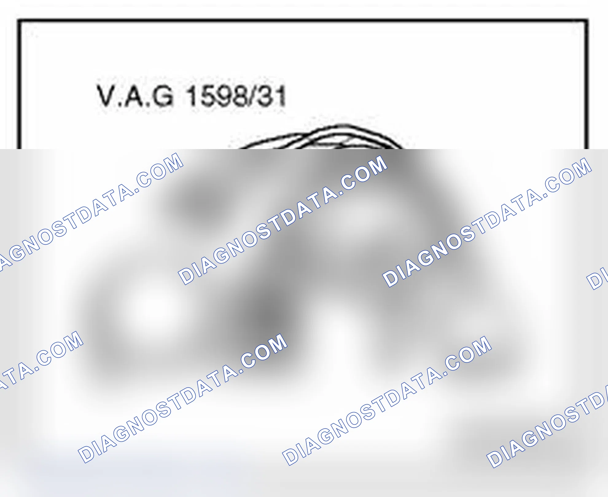 Scheme 53: Wiring and component check on engine control module with test box VAG1598/31