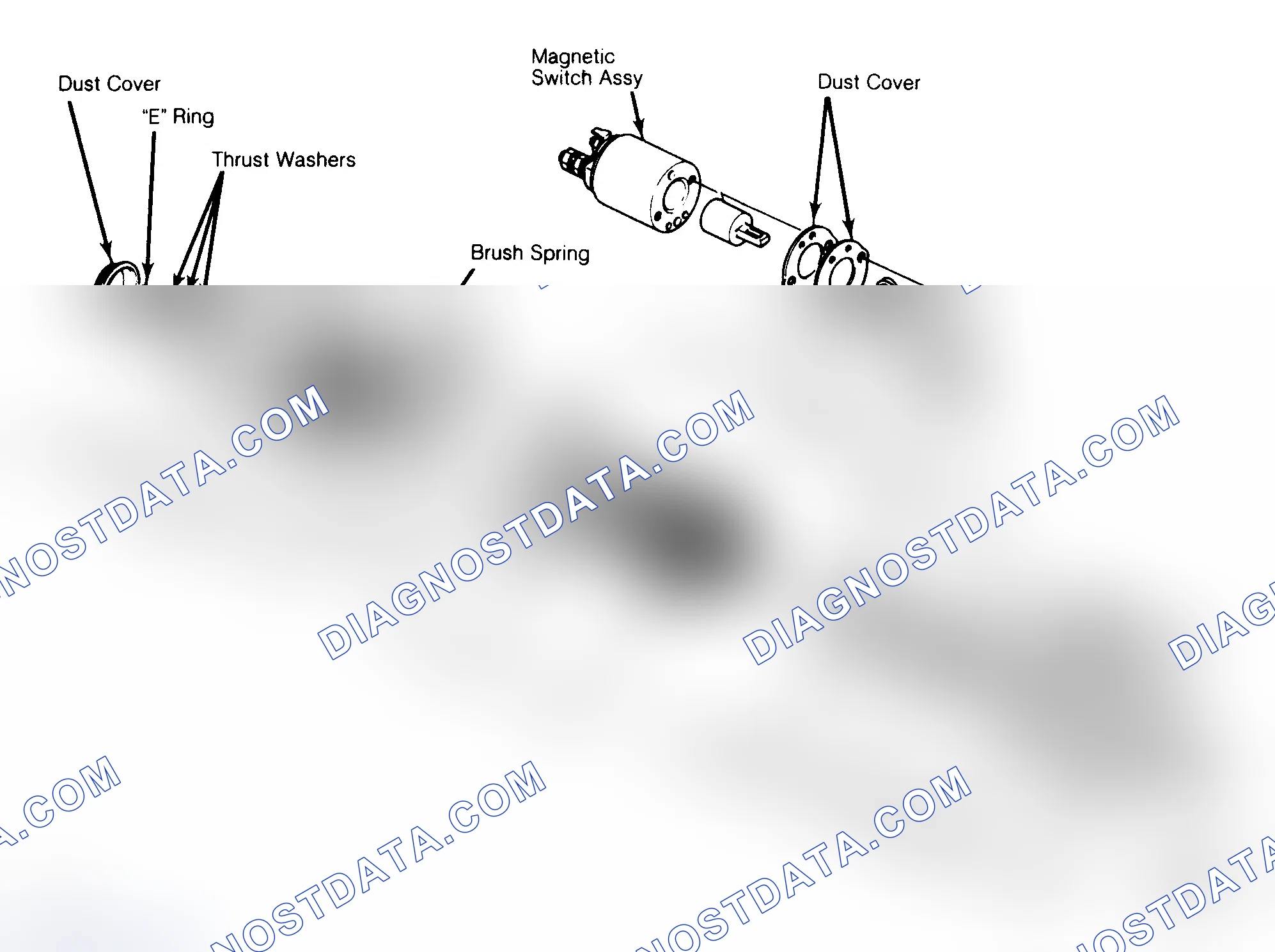 Scheme 4: Disassembled View of a Typical Hitachi Conventional Starter For Pathfinder & Pickup