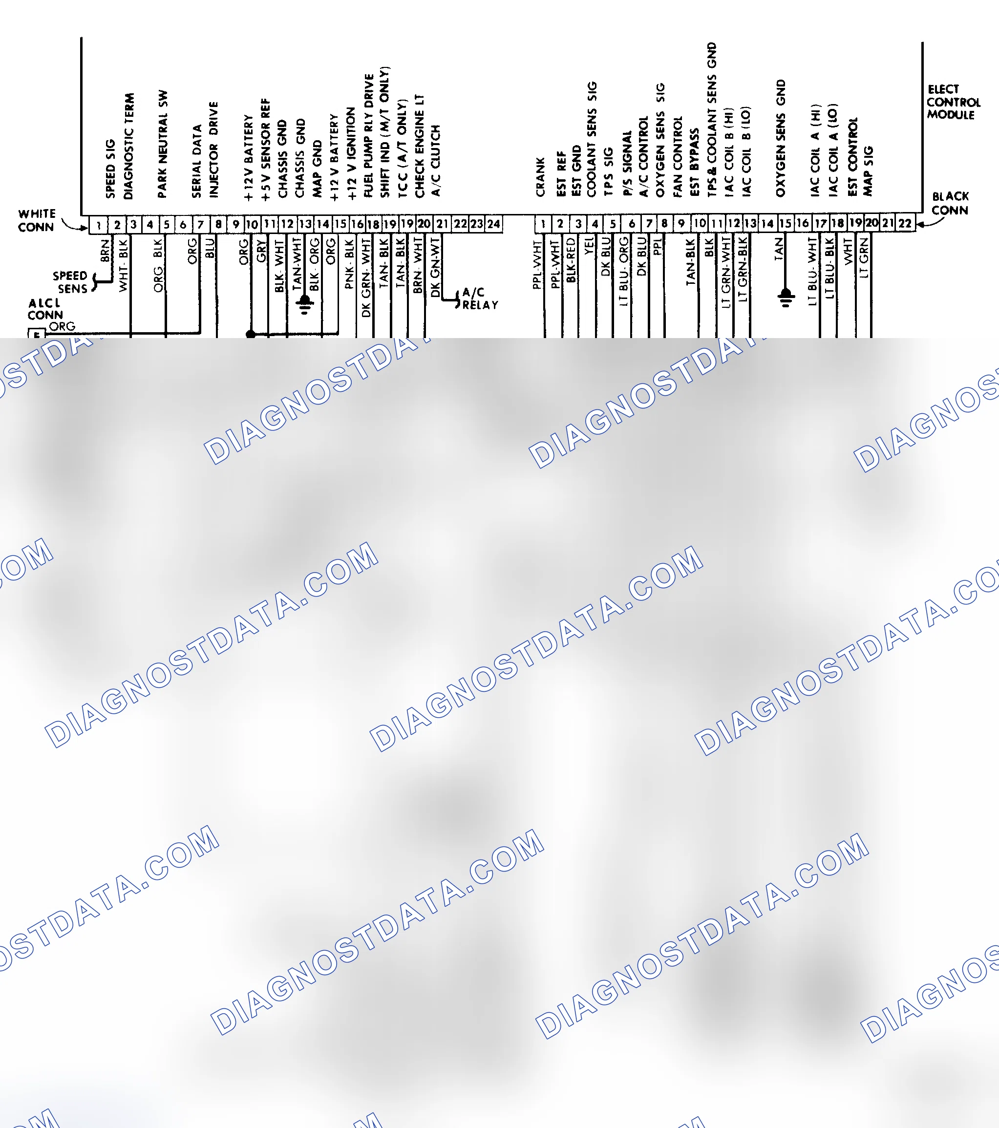 Scheme 9: Wiring Diagram (2.5L TBI Engine)