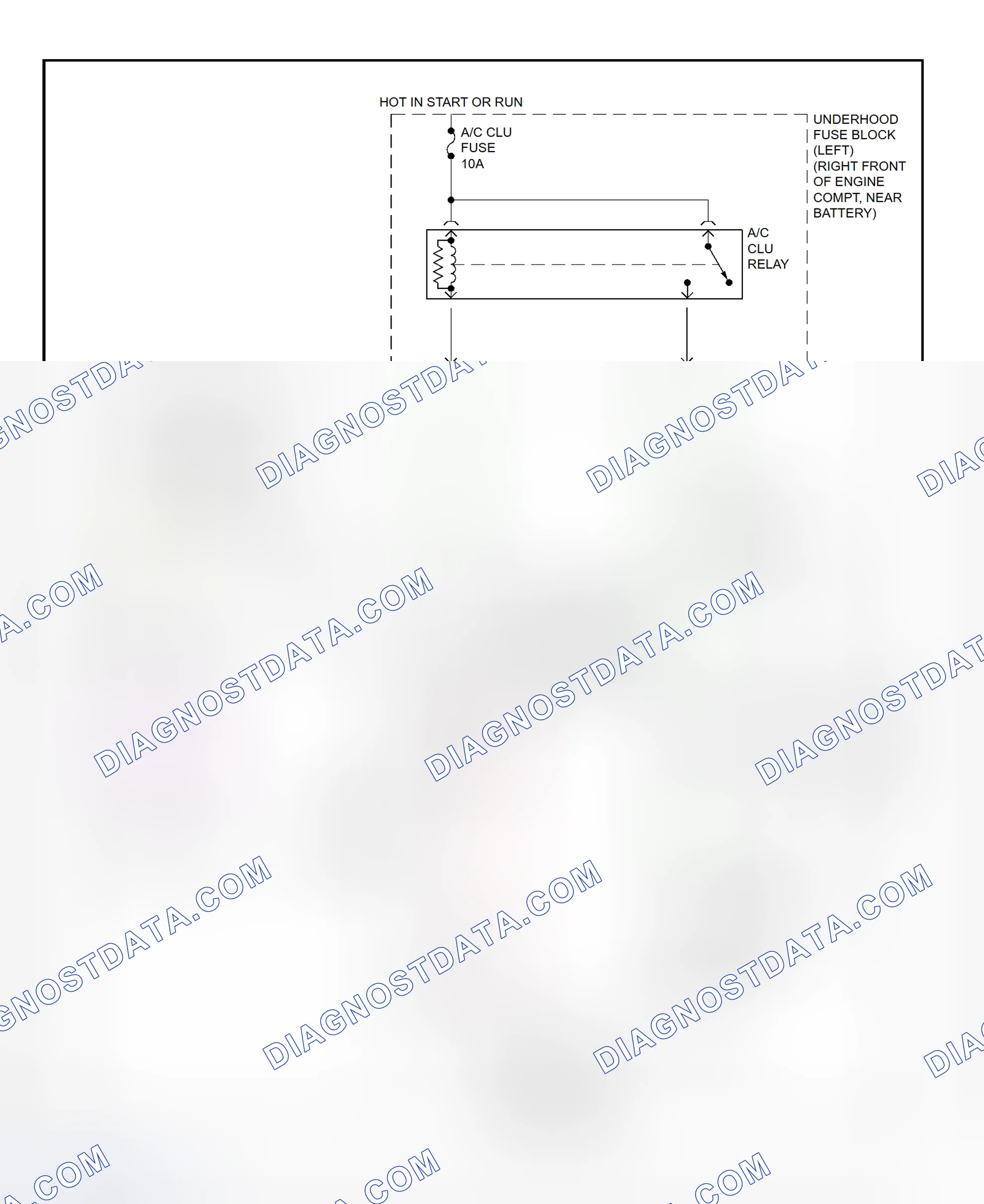 Scheme 36: A/C Compressor Clutch Control Circuit Wiring Diagram (2000-01 Park Avenue)