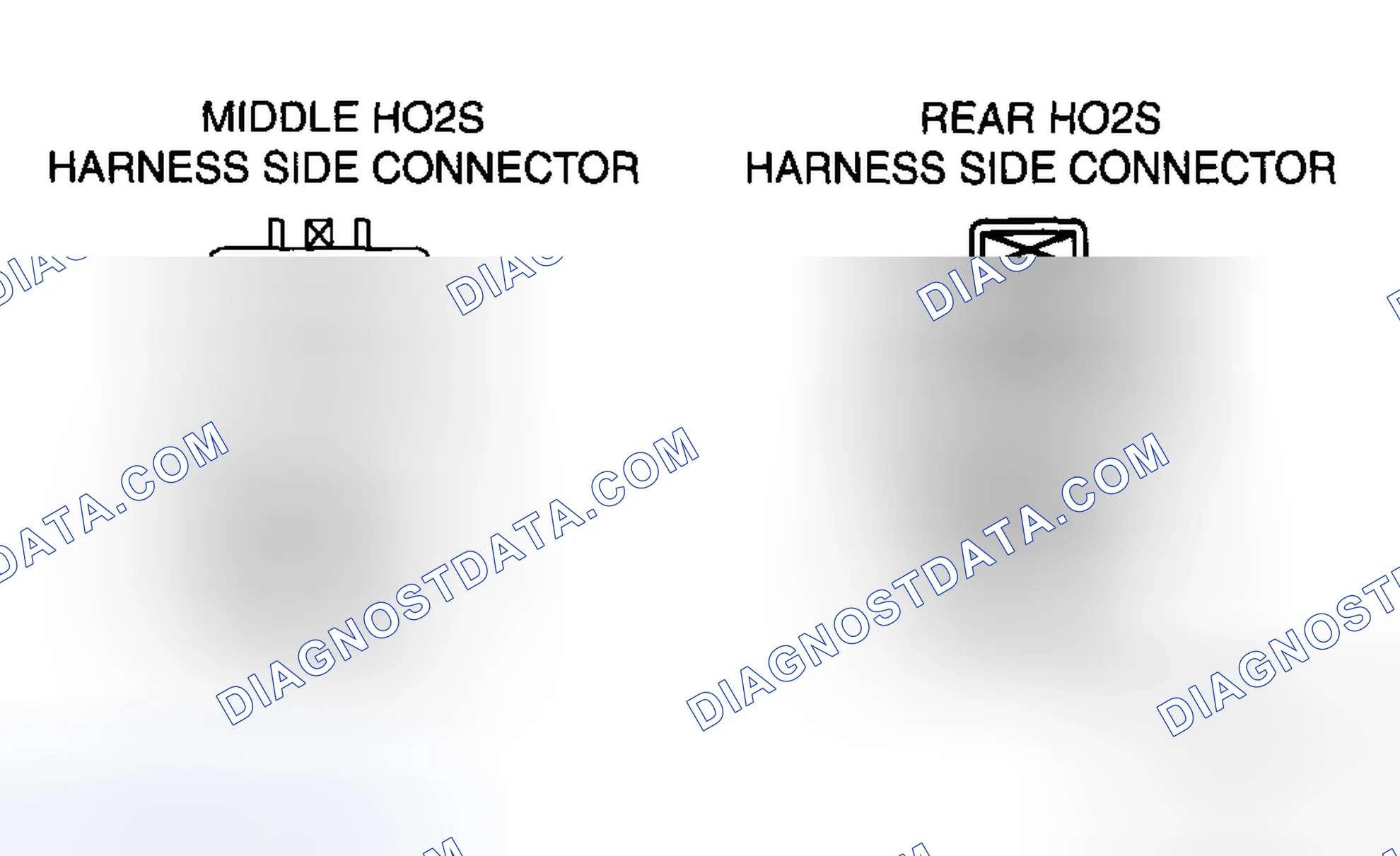 Scheme 60: Middle/rear HO2S circuit open/short inspection (sensor)