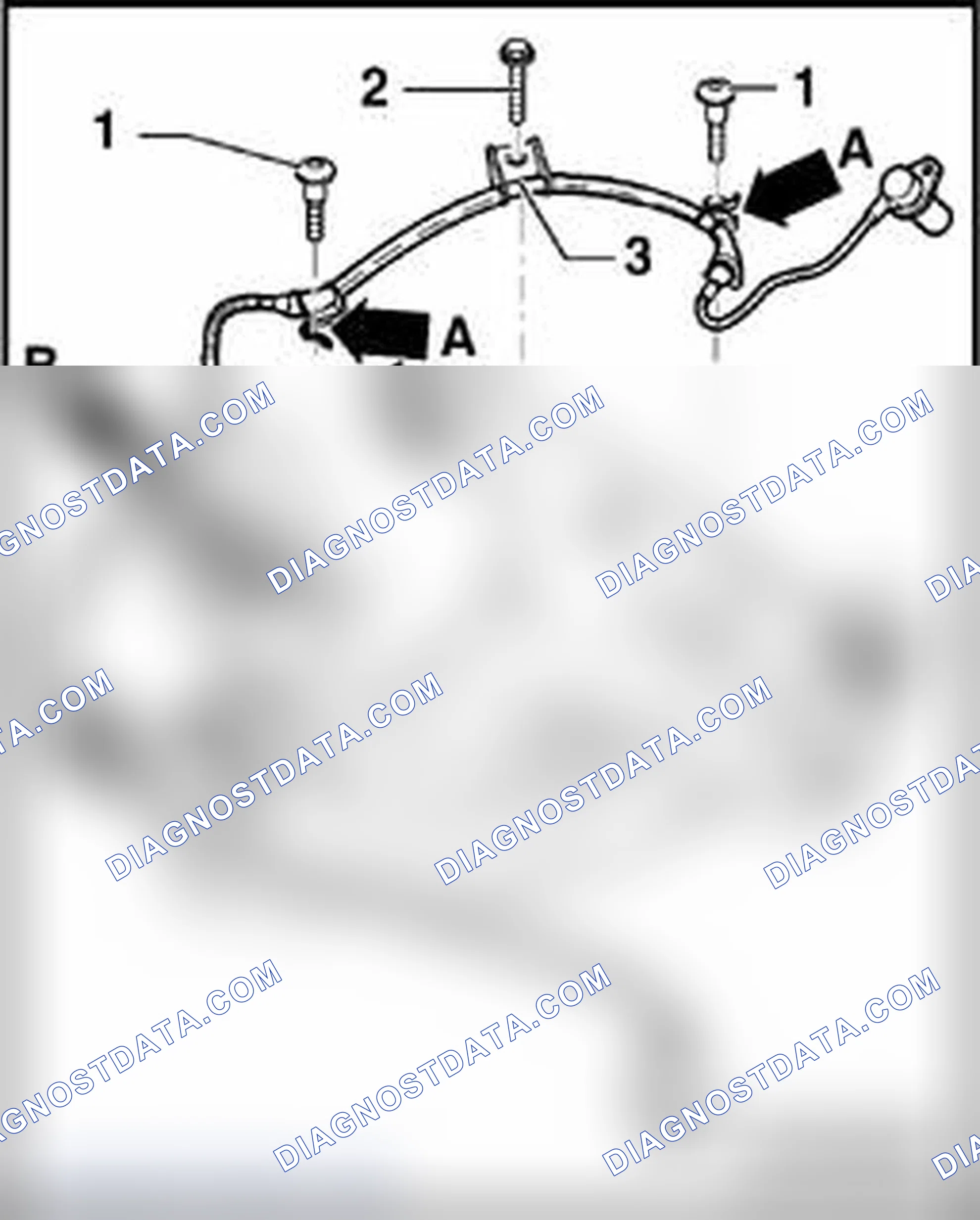 Scheme 178: Speed sensor wire routing on trapezoidal control arm