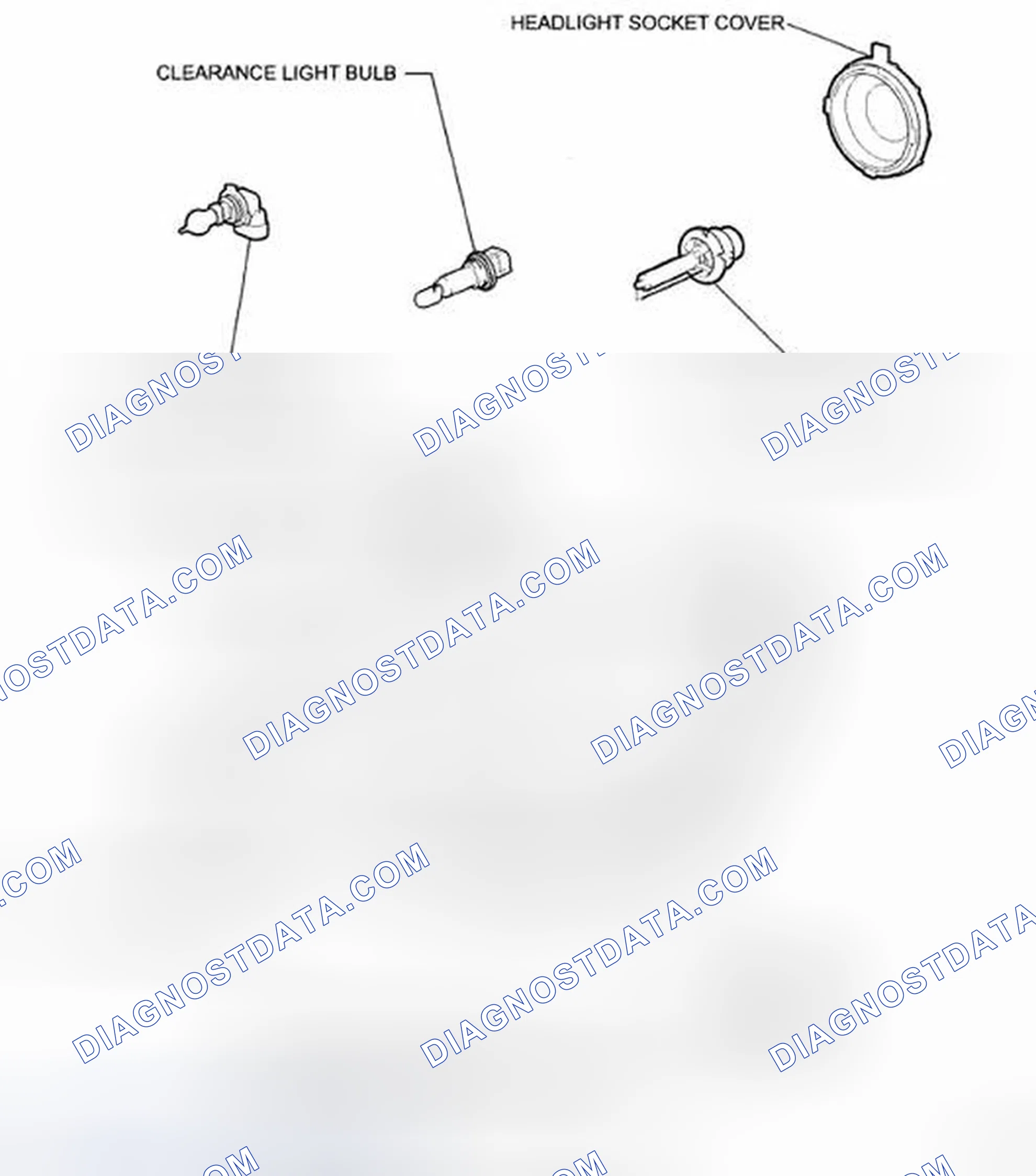 Scheme 145: Identifying Headlight Assembly Components (2 Of 2)