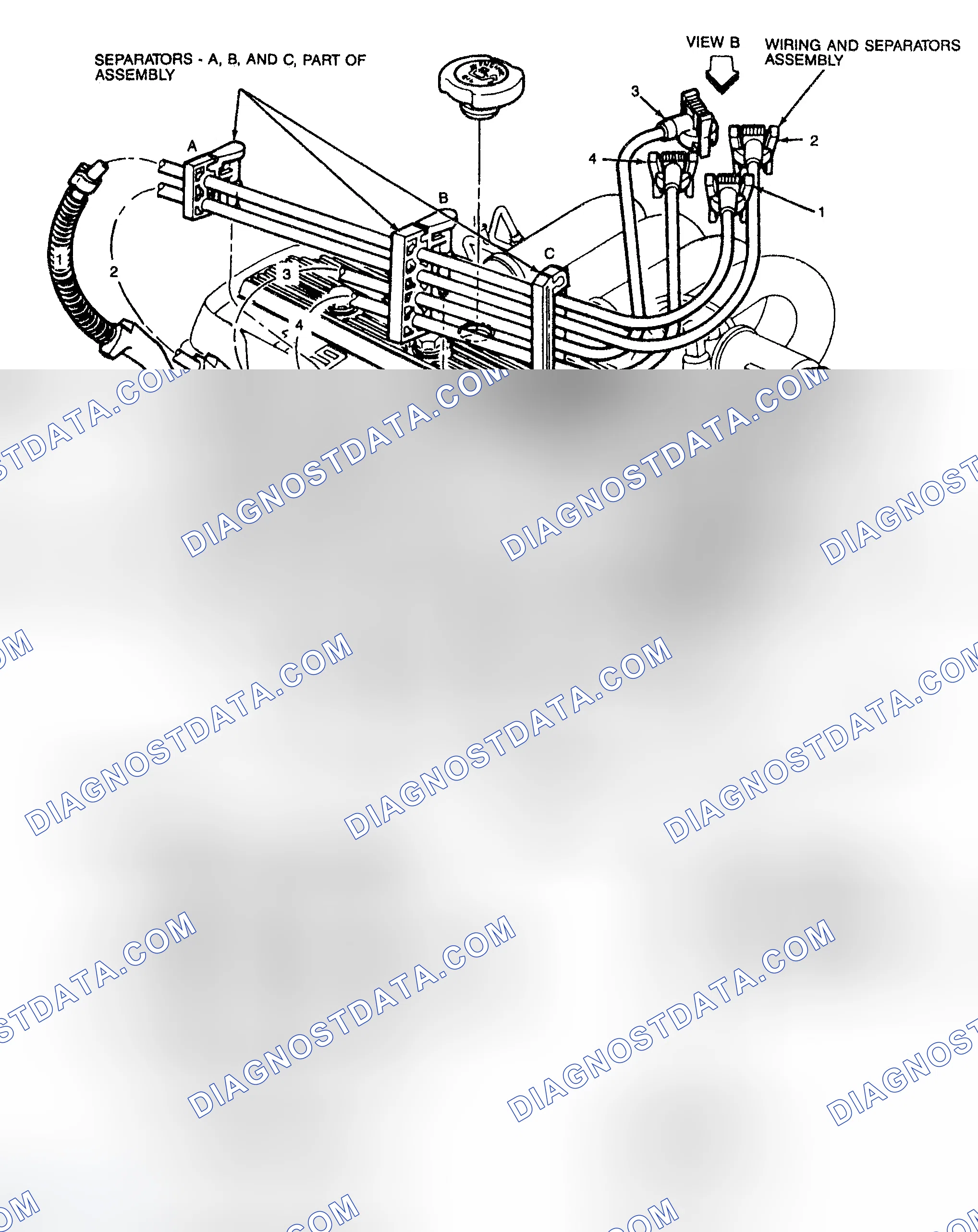 Scheme 3: Spark Plug Wire Routing (1.9L)