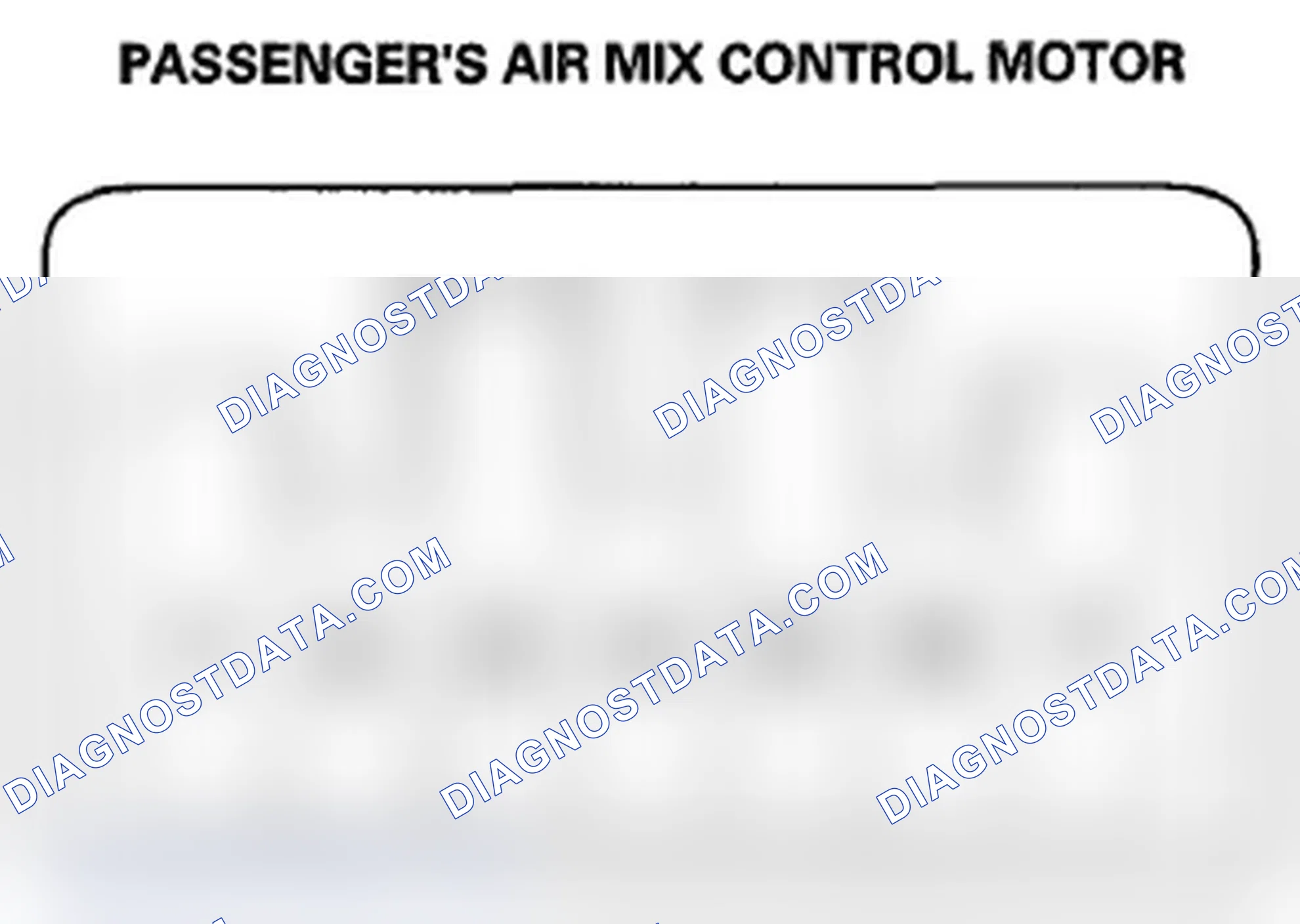 Scheme 134: Passenger's Air Mix Control Motor Test