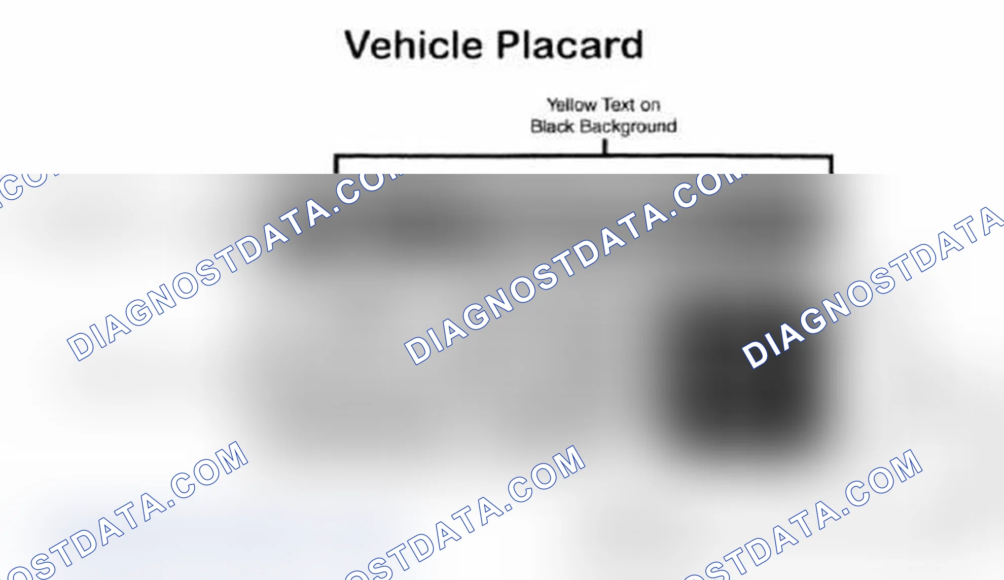 Scheme 28: Vehicle Tire Placard - Typical