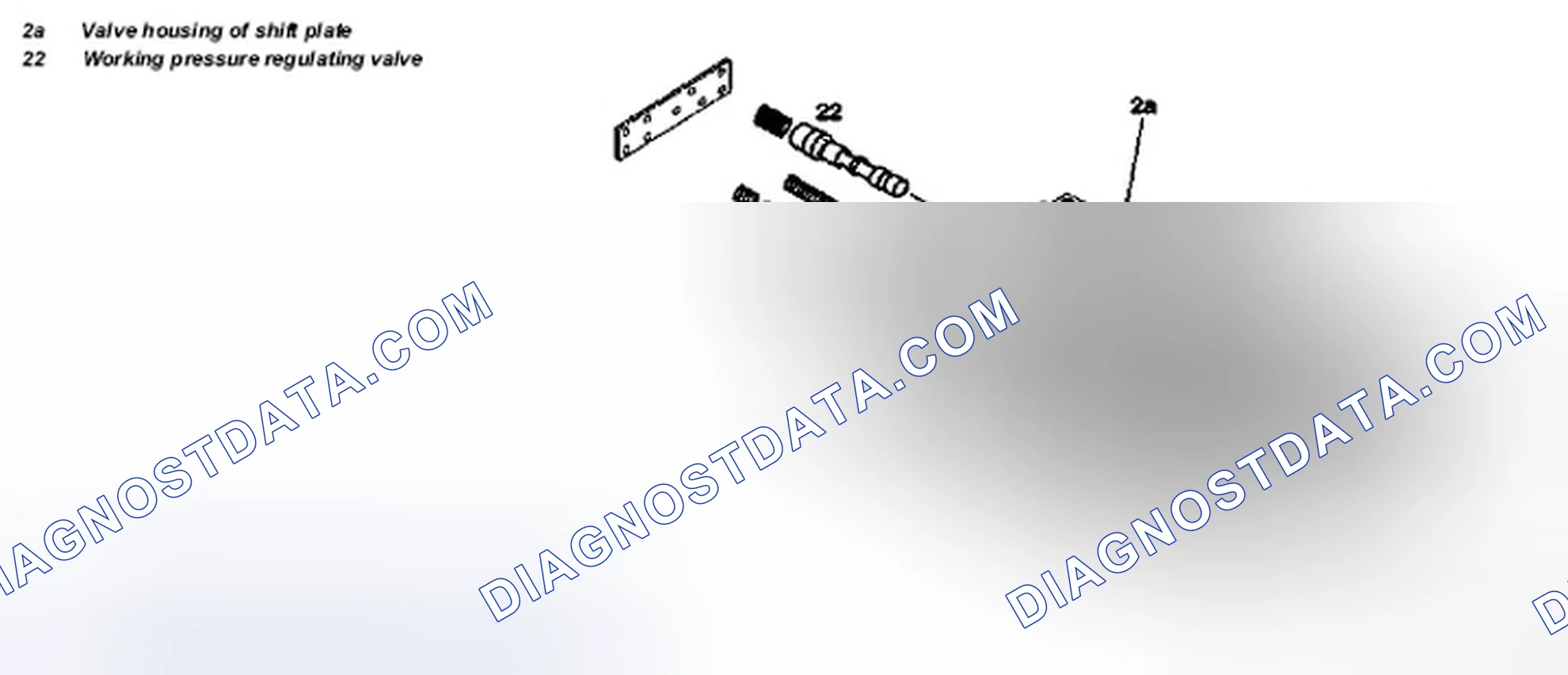 Scheme 85: Identifying Working Pressure Regulating Valve Location - Transmission 722.6