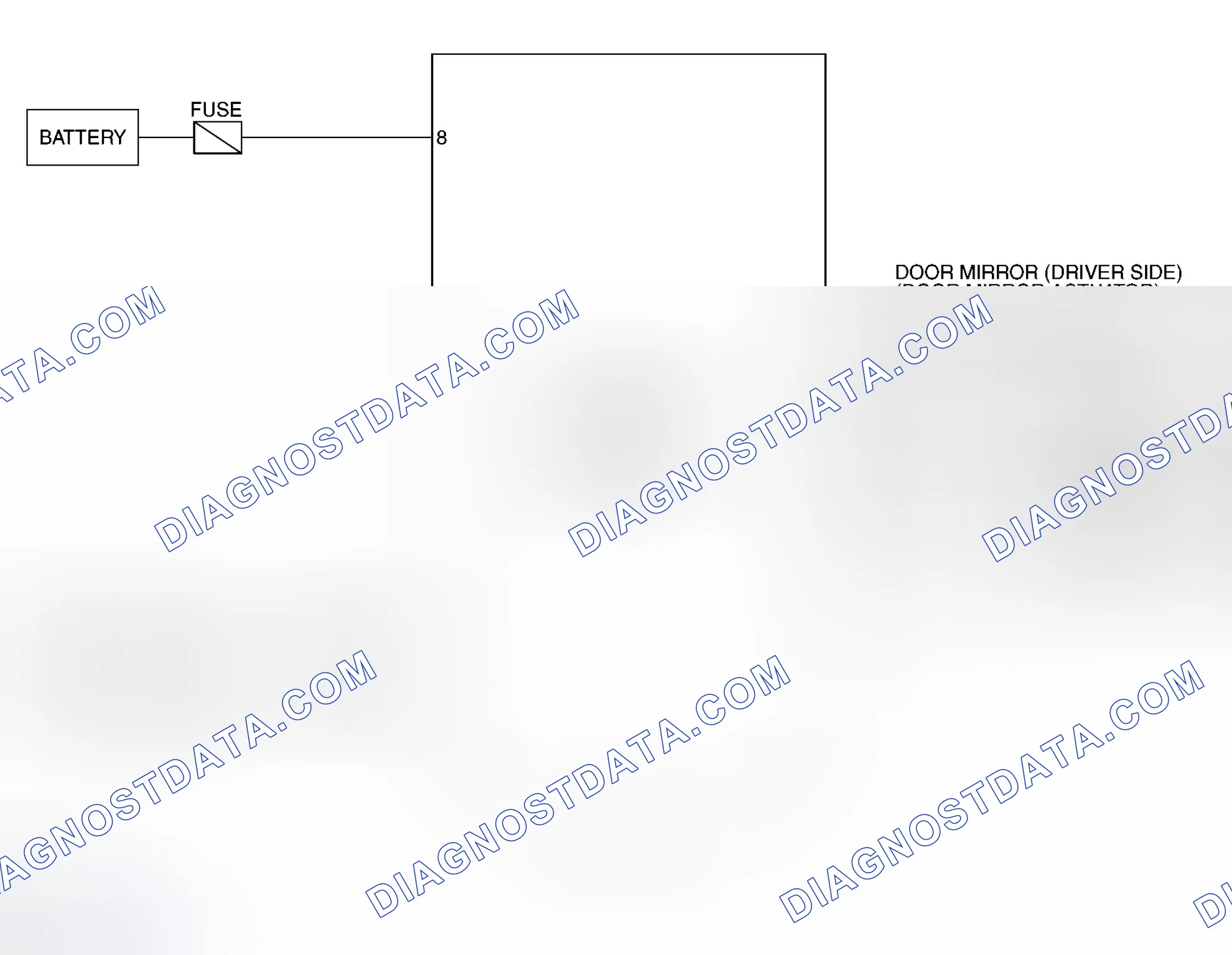 Scheme 17: DRIVER'S SIDE DOOR MIRROR CONTROL UNIT