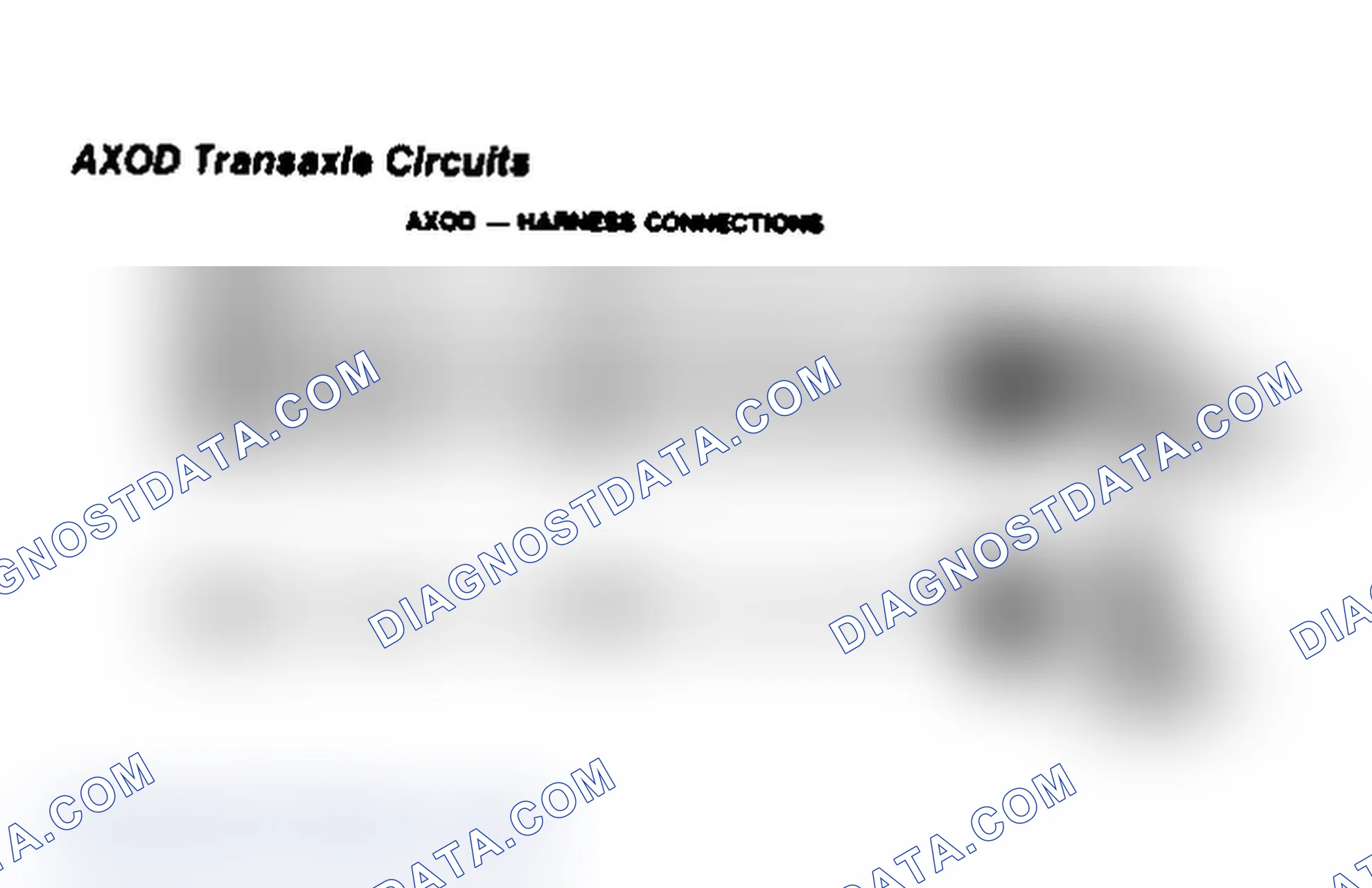 Scheme 130: AXOD Transaxle Circuits