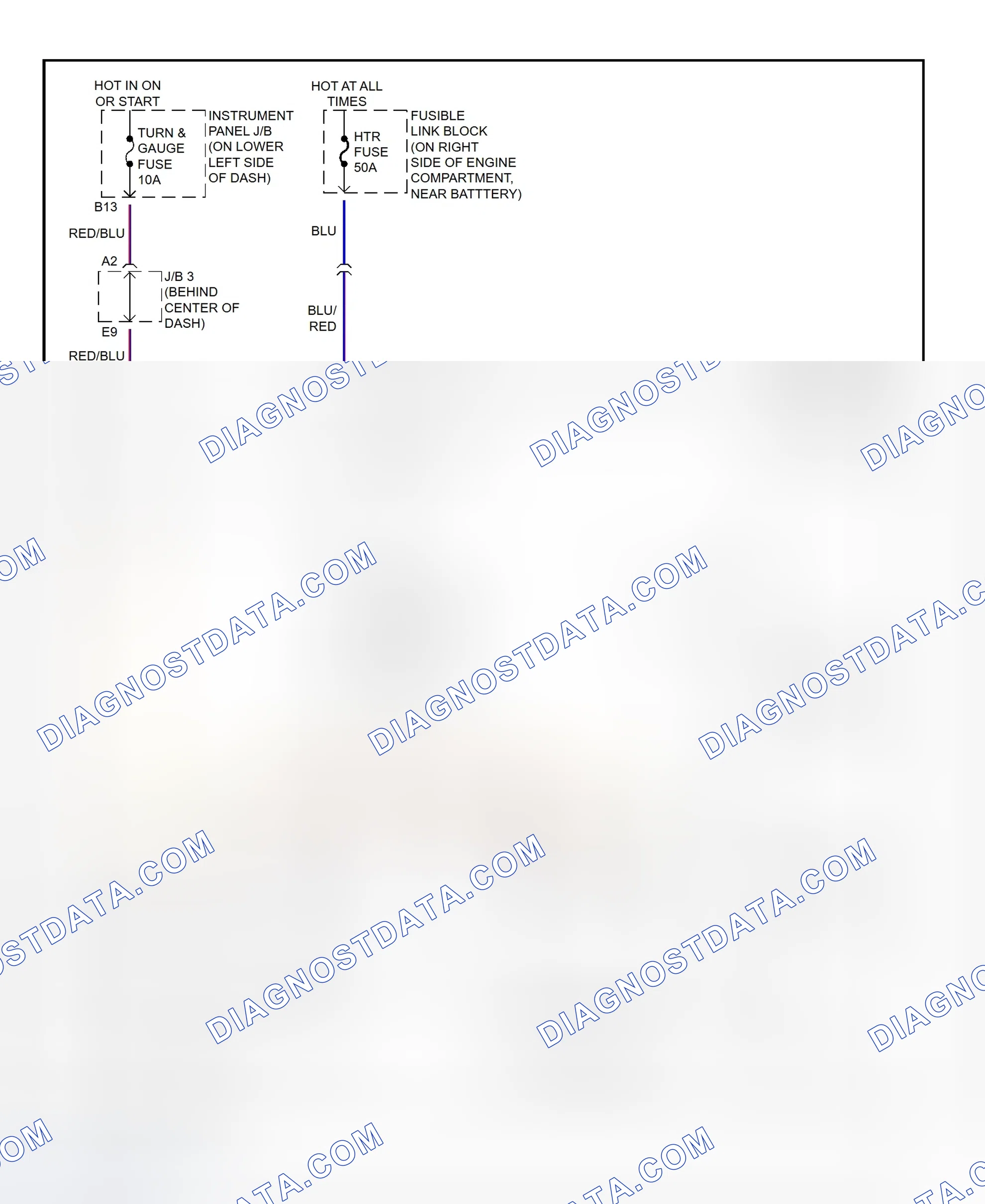 Scheme 6: Heater System Wiring Diagram (2000 RAV4)