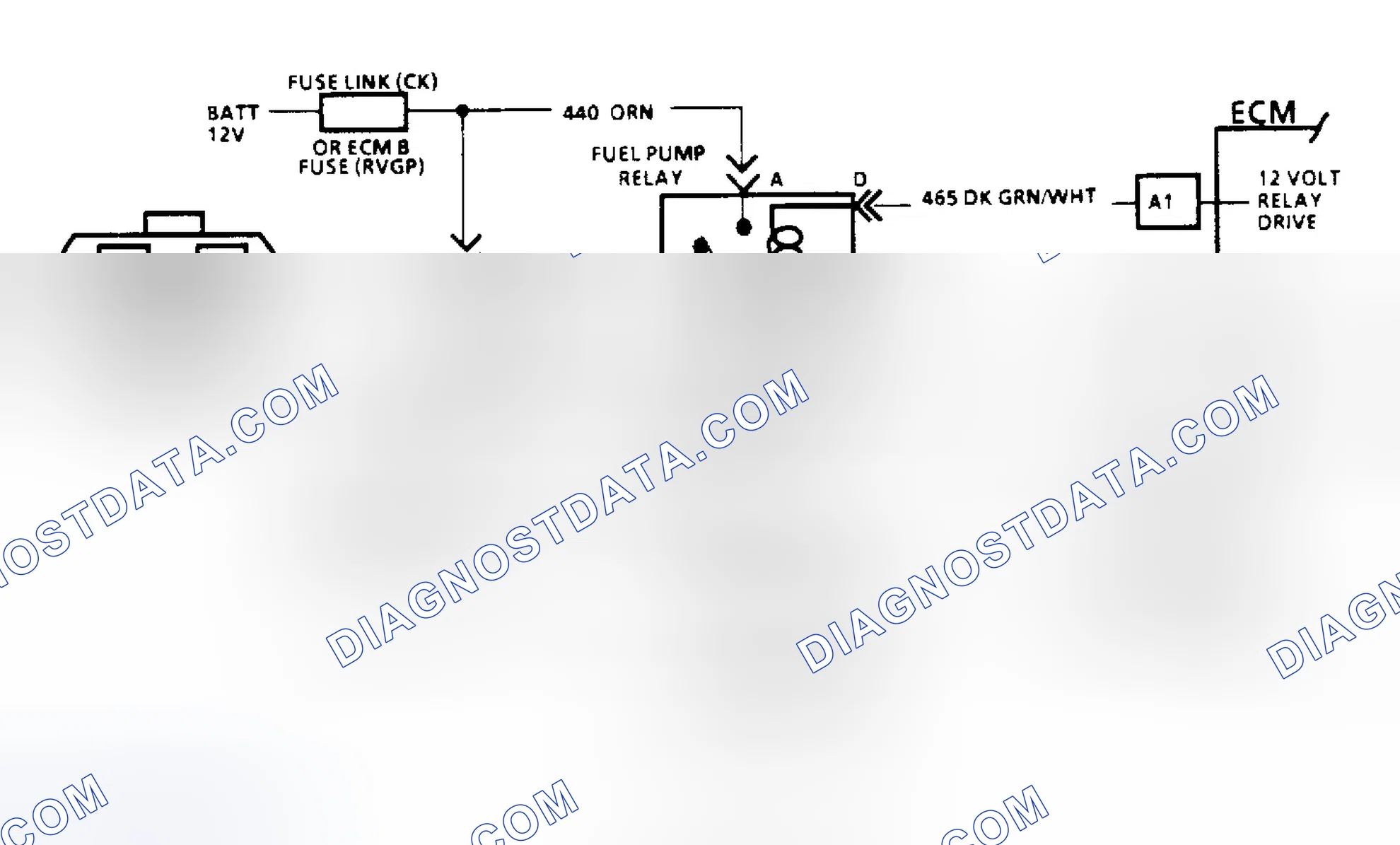Scheme 78: Code 54: Fuel Pump Circuit/Circuit Diagram (All Other Models)