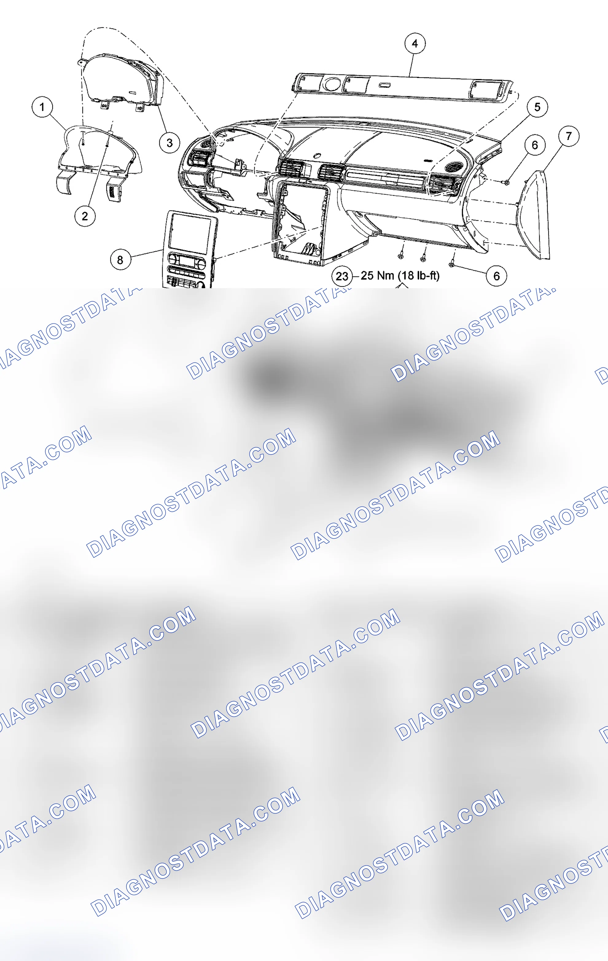 Scheme 48: Instrument Panel - Exploded View