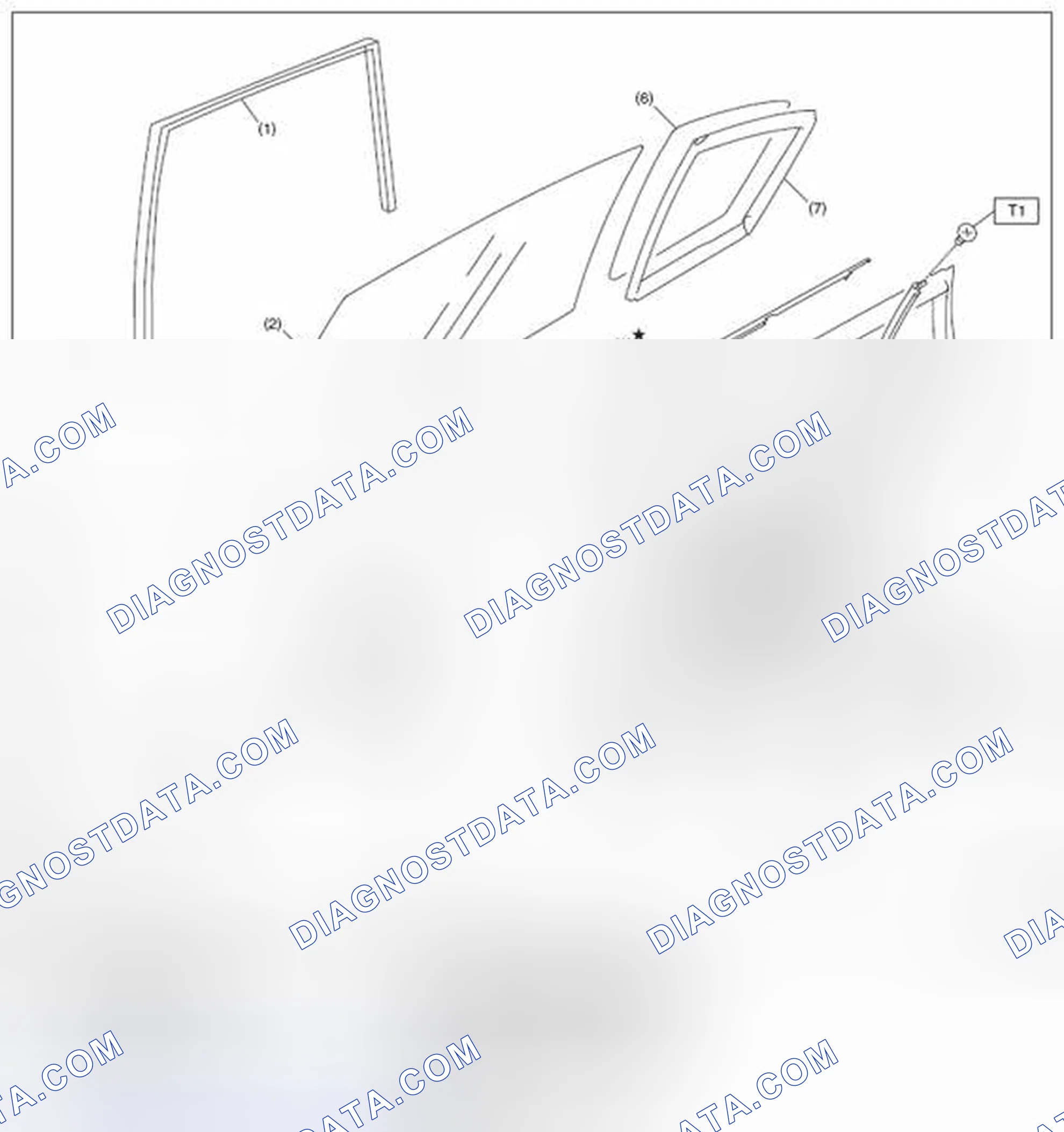 Scheme 10: REAR DOOR GLASS