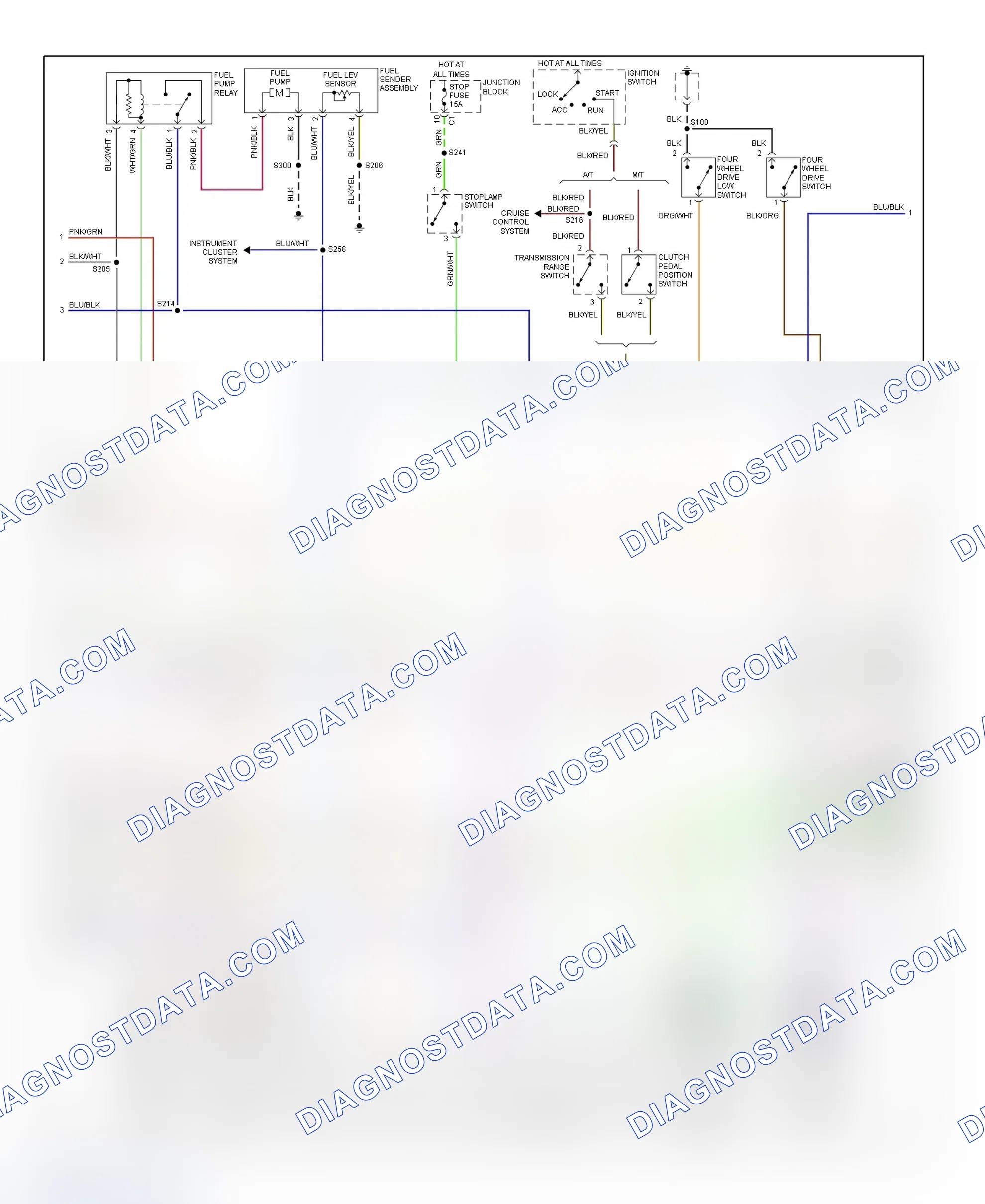 Scheme 183: PCM Wiring Diagram (Tracker - 2.0L - 2 Of 3)