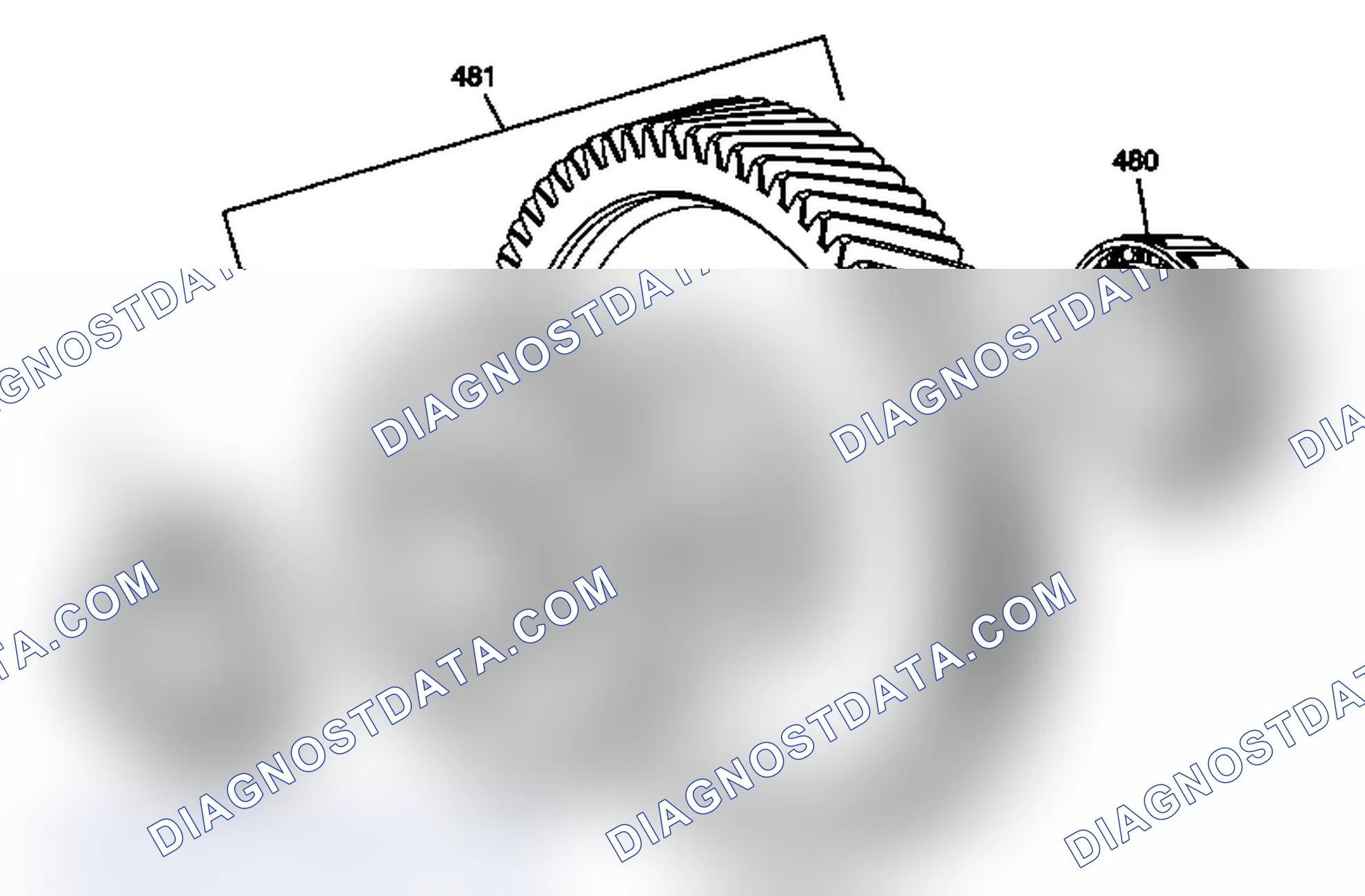 Scheme 85: Front Differential Transfer Drive Gear Assembly