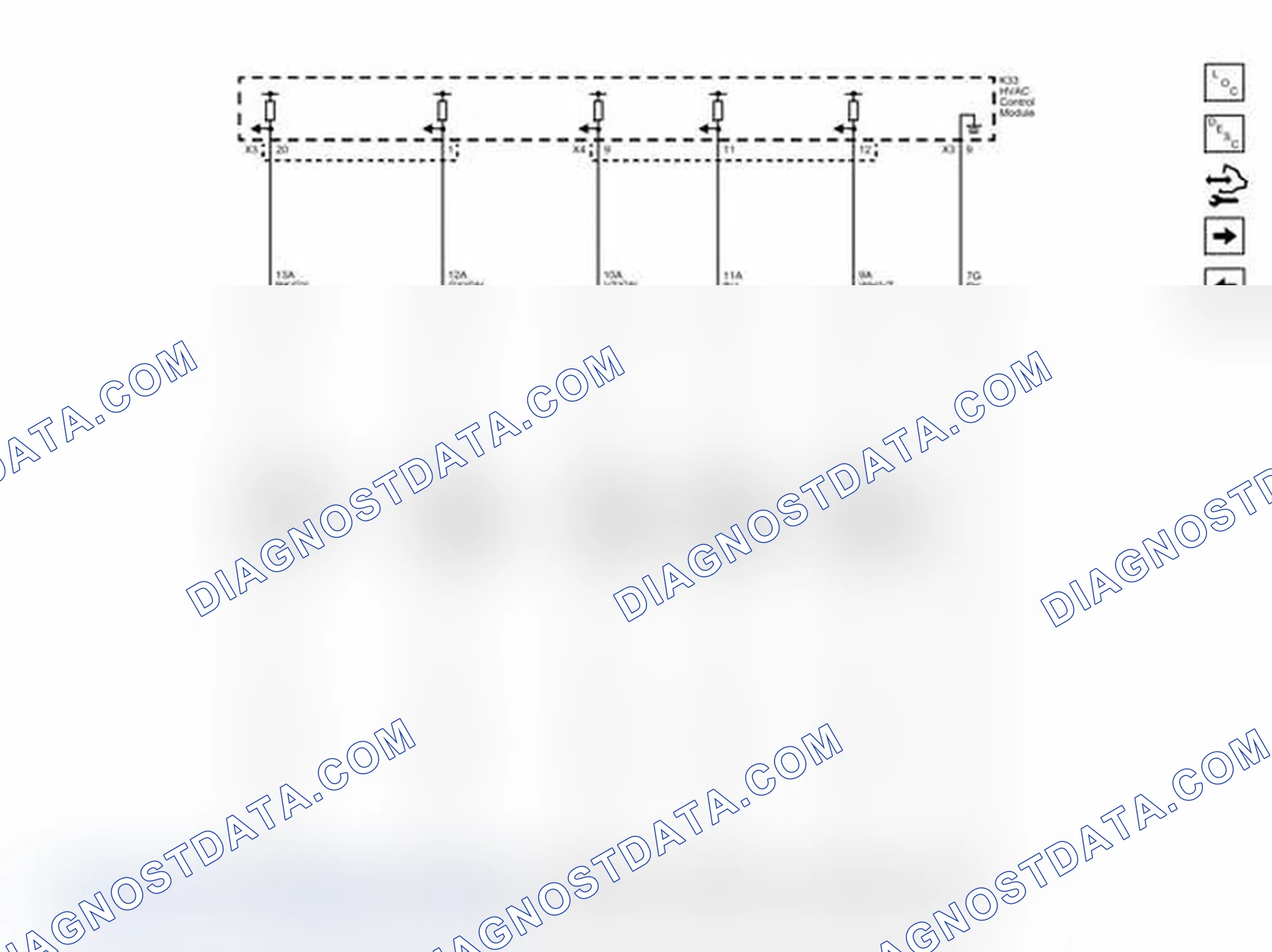 Scheme 68: Duct and Evaporator Temperature Sensors