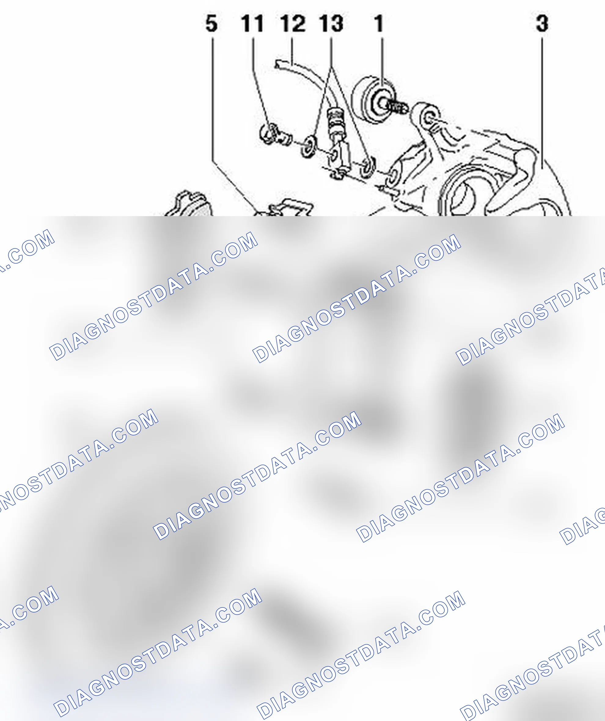Scheme 87: Brake caliper, servicing