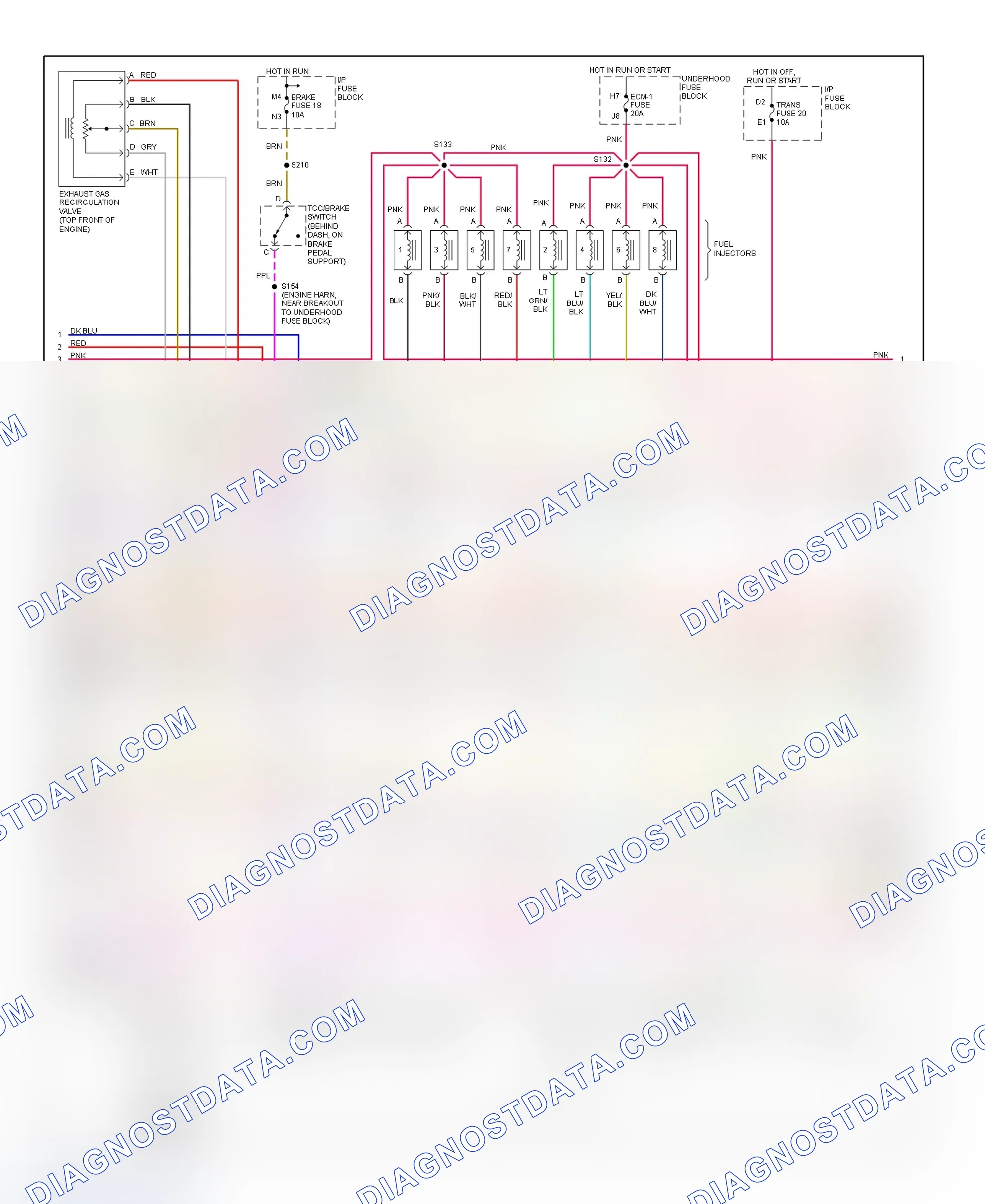 Scheme 128: PCM Wiring Diagram (Chevy Express & Savana - 5.7L CNG Bi-Fuel - 2 Of 6)