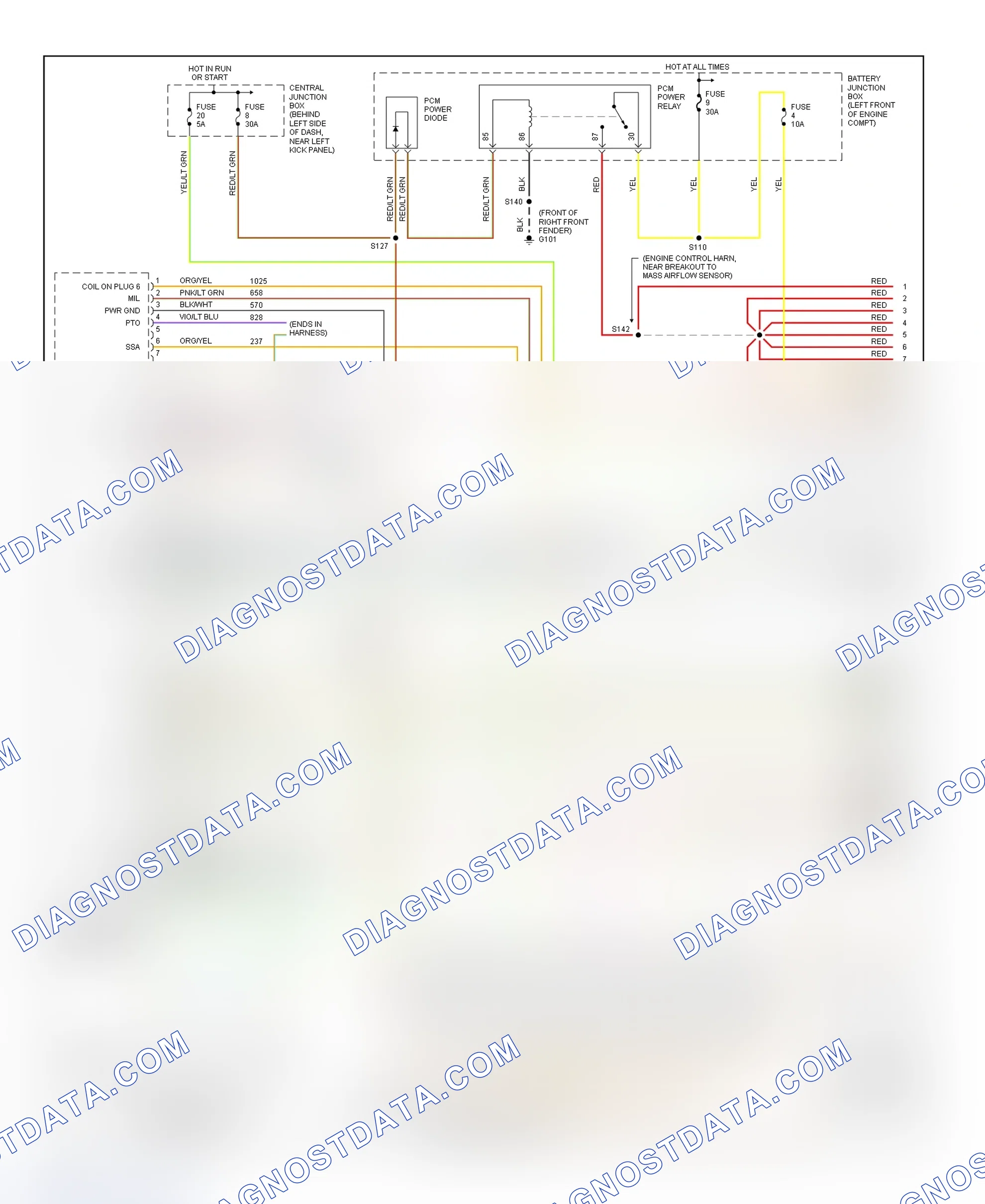 Scheme 41: PCM Wiring Diagram (Econoline - E350 & E450 Super Duty - 6.8L - 1 Of 4)