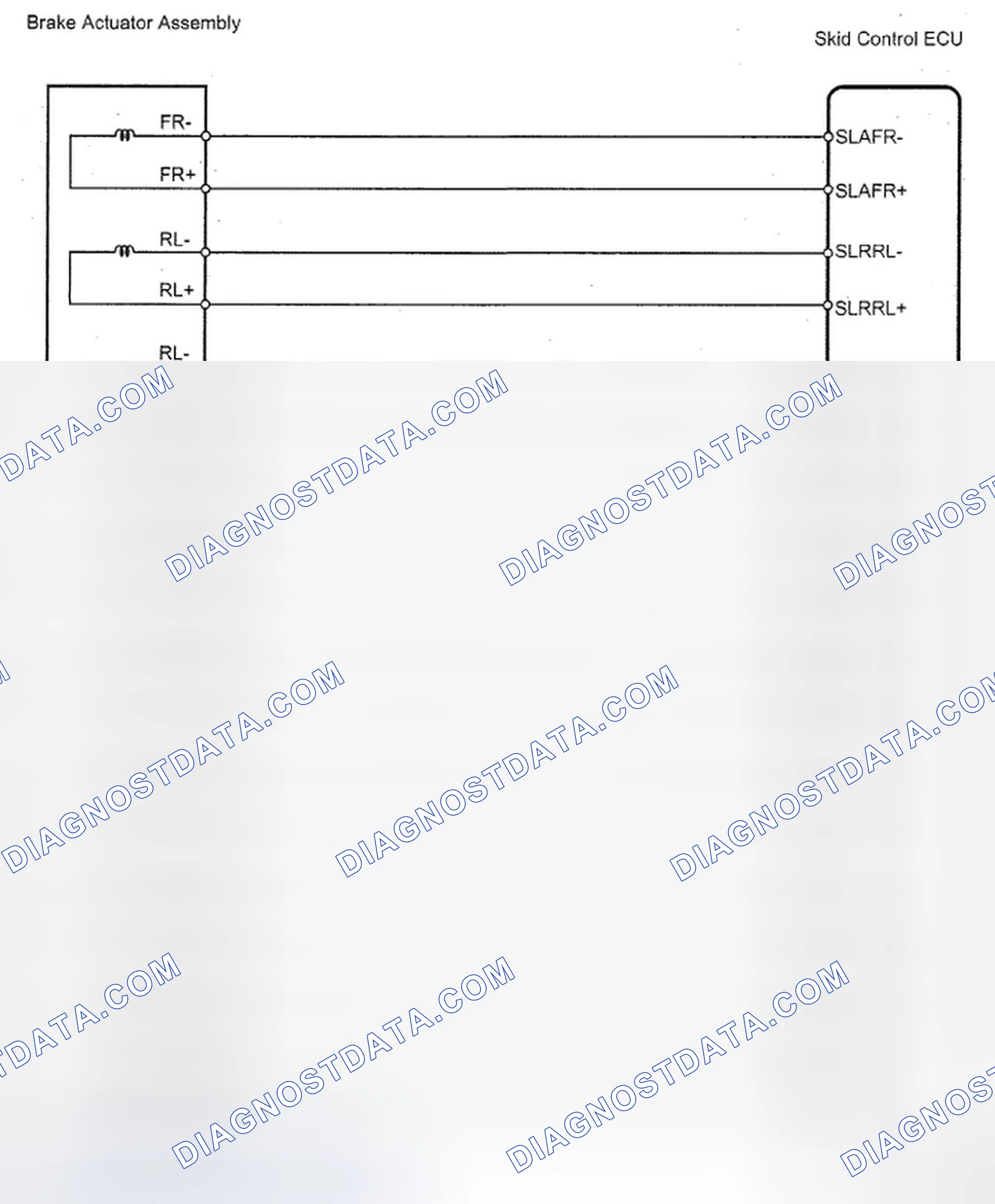 Scheme 18: Brake Actuator Assembly And Skid Control ECU - Wiring Diagram (1 Of 2)
