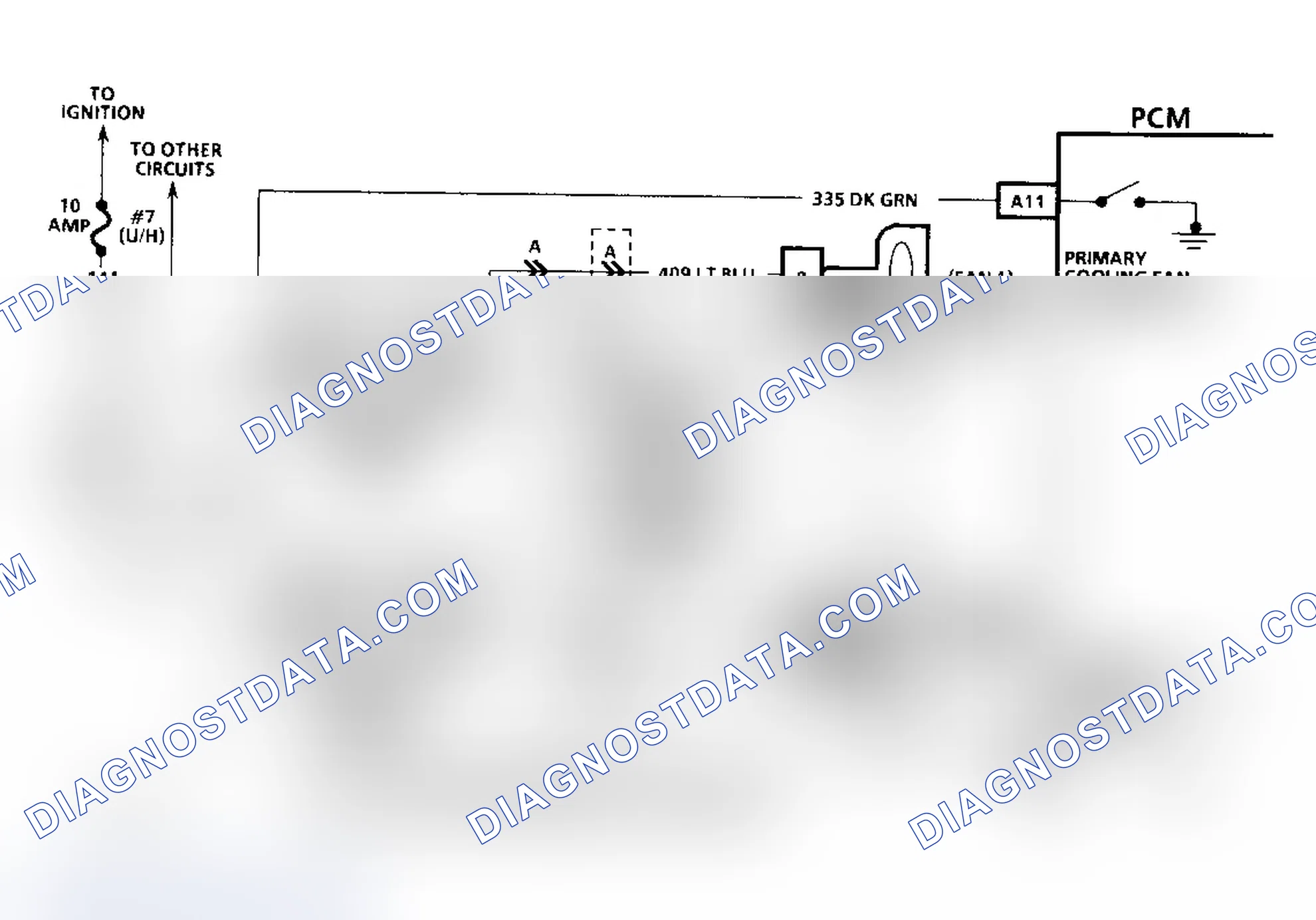 Scheme 2: Chart C-12, Electric Cooling Fan Circuit Diagnosis