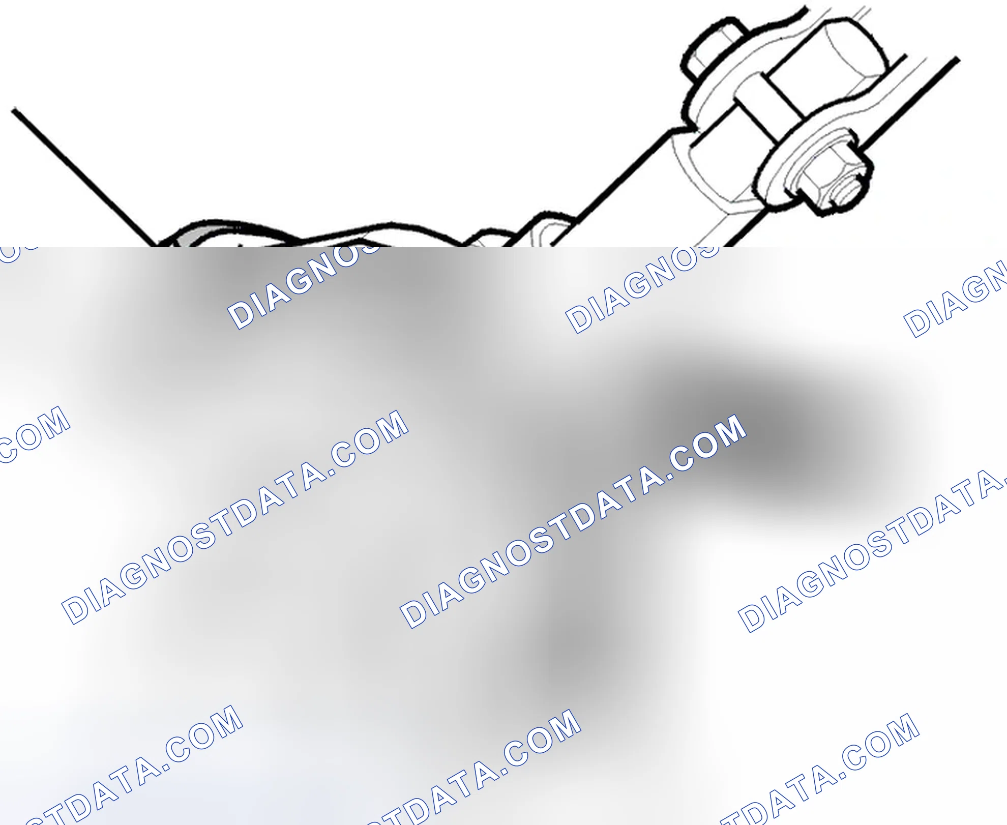 Scheme 1995: Checking the steering gear bearing in the boot at the firewall