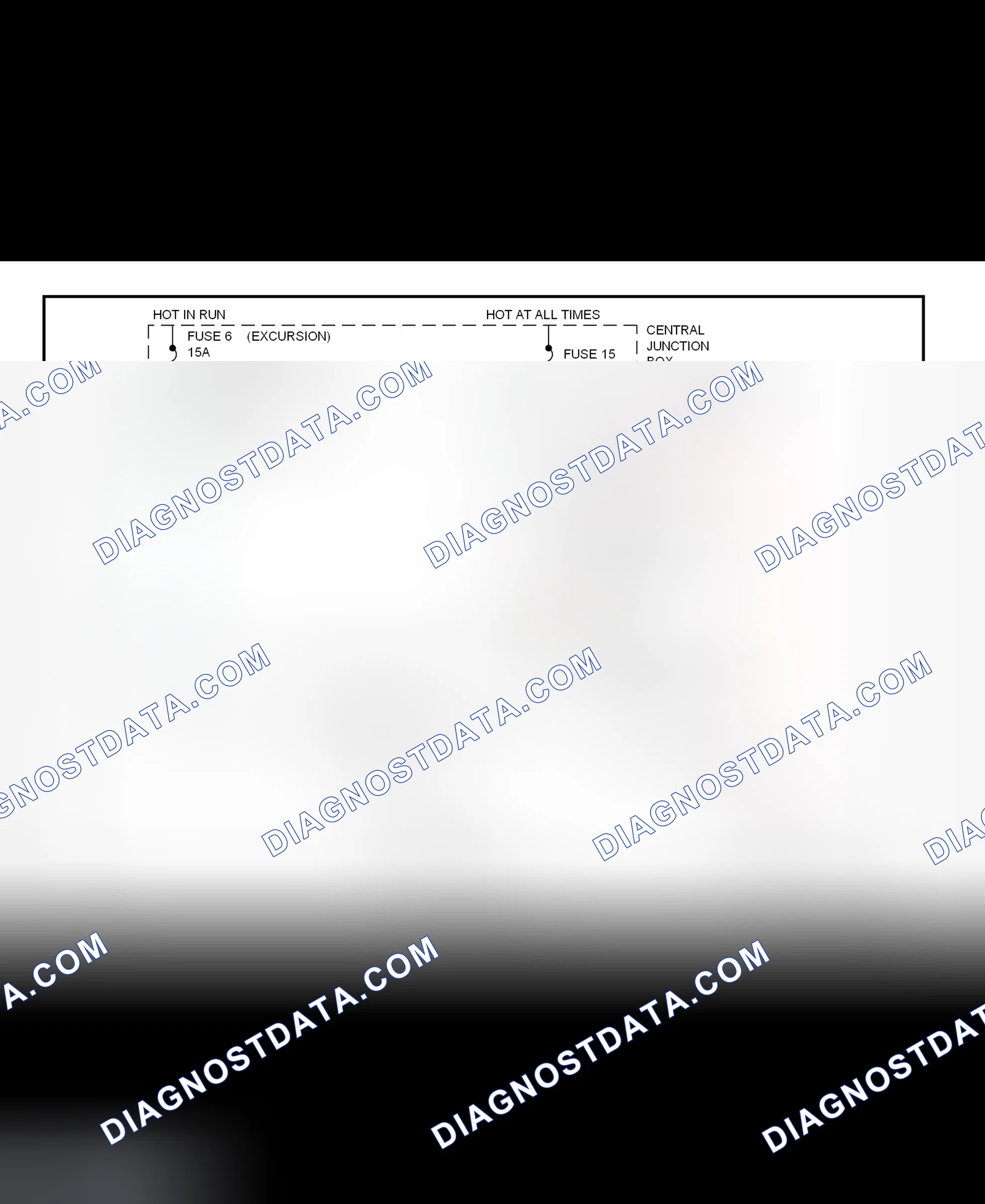 Fig. 19: Shift Interlock System Wiring Diagram (Excursion & F250/F350 Super Duty Pick-Ups)