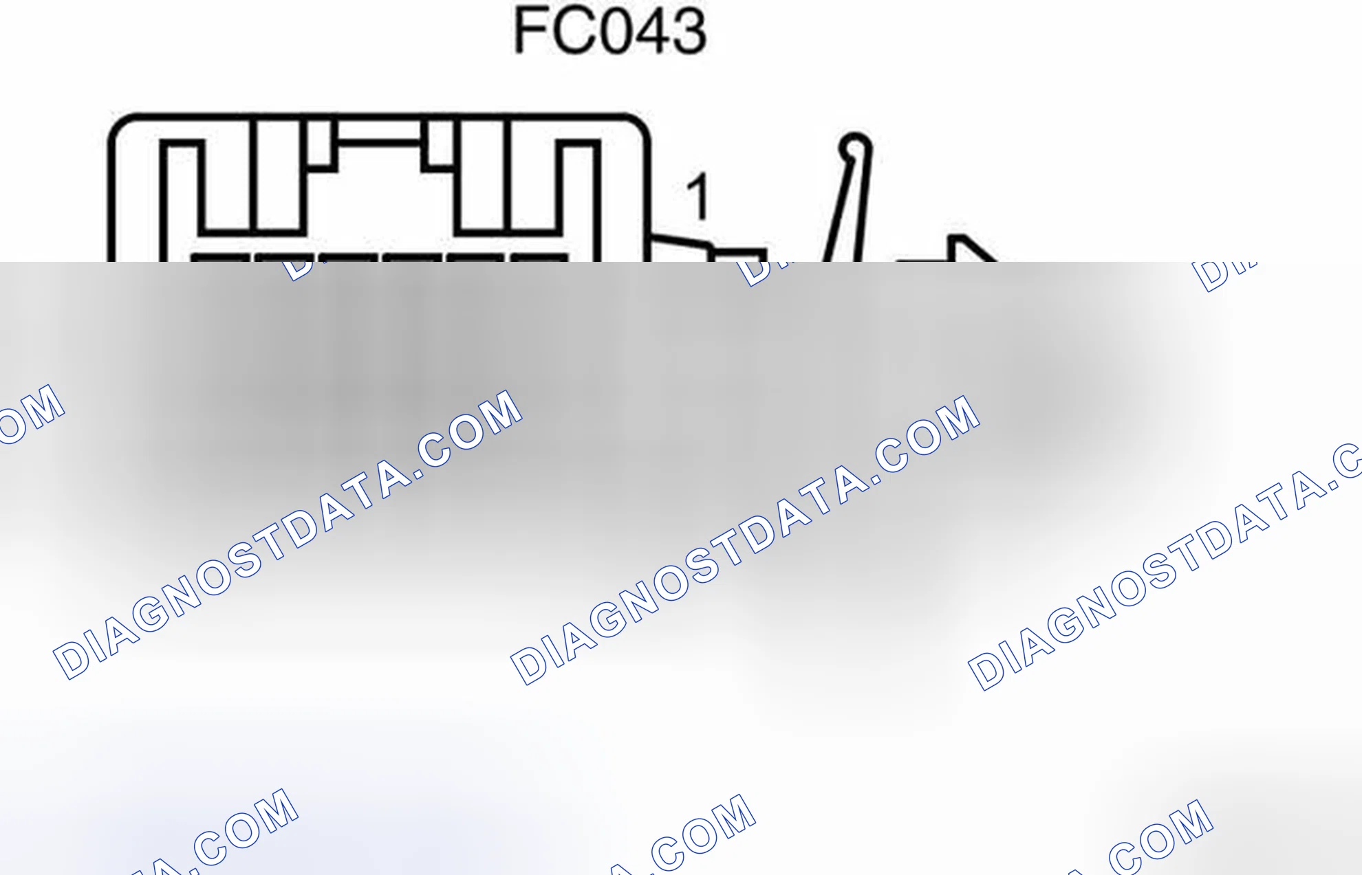 Scheme 20: Connector Pin Identity Chart for FC043