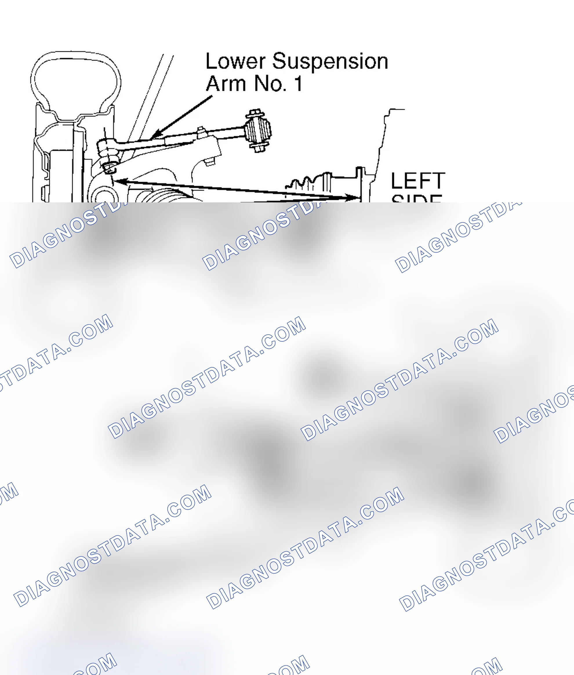 Scheme 7: Checking Rear Suspension Arm Length (LS400) Courtesy of Toyota Motor Sales, U.S.A., Inc.