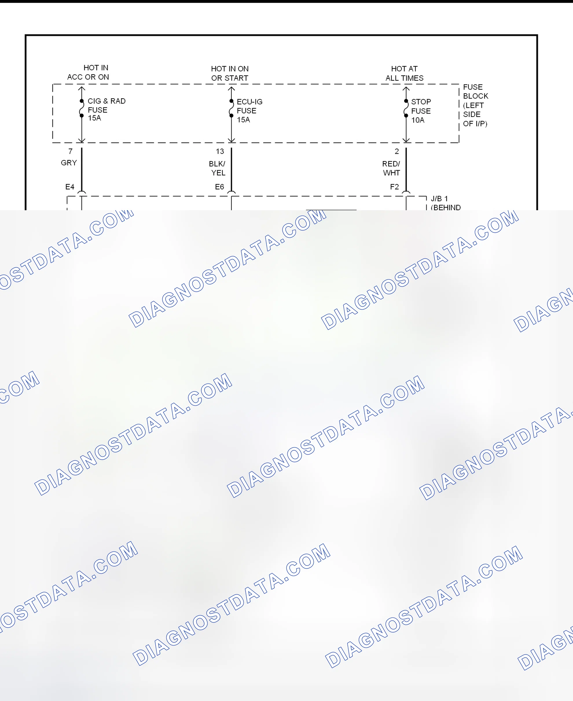 Scheme 19: Shift Interlock System Wiring Diagram (1996 RAV4)