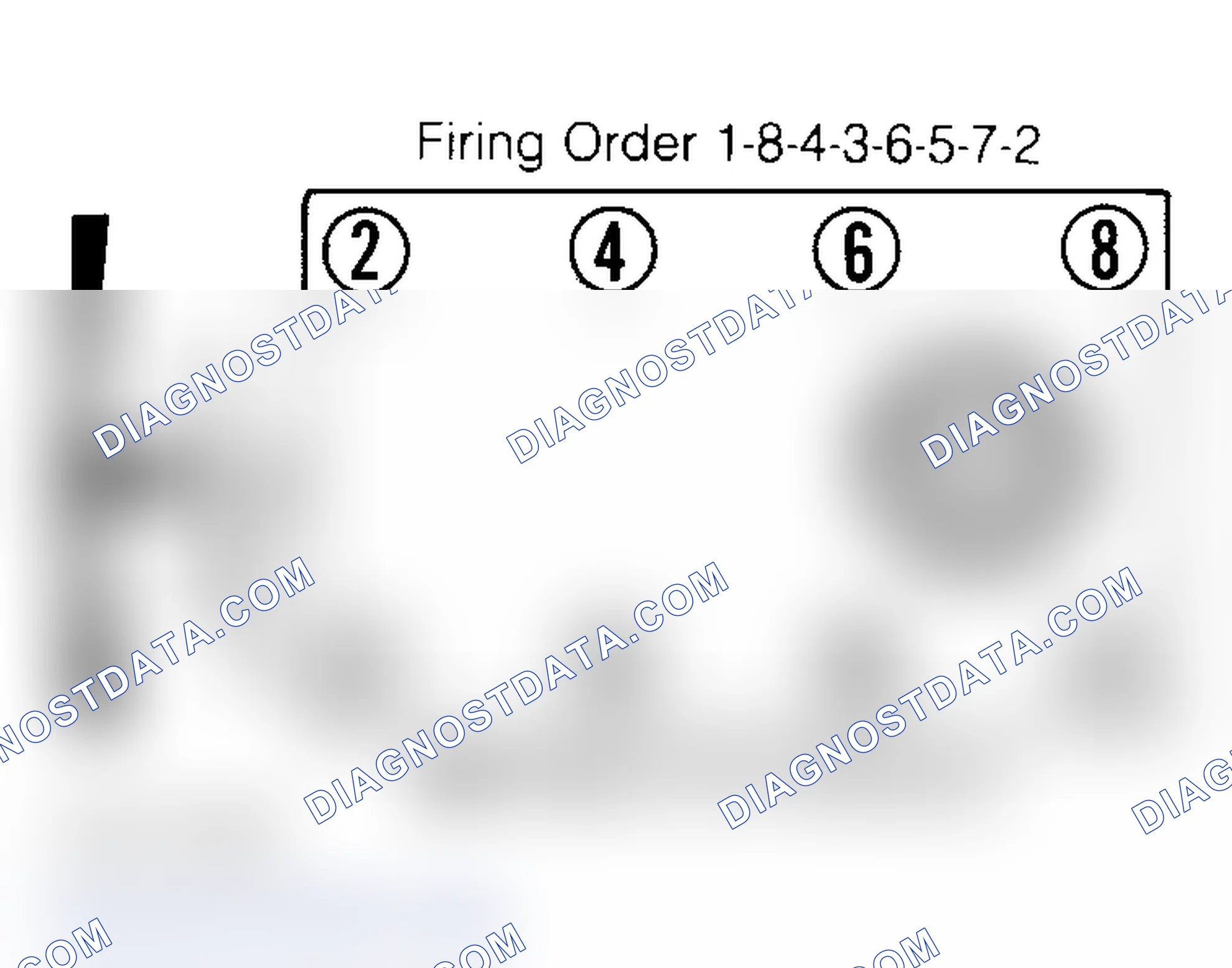 Scheme 6: Firing Order & Timing Marks (5.0L, 5.7L & 7.4L)