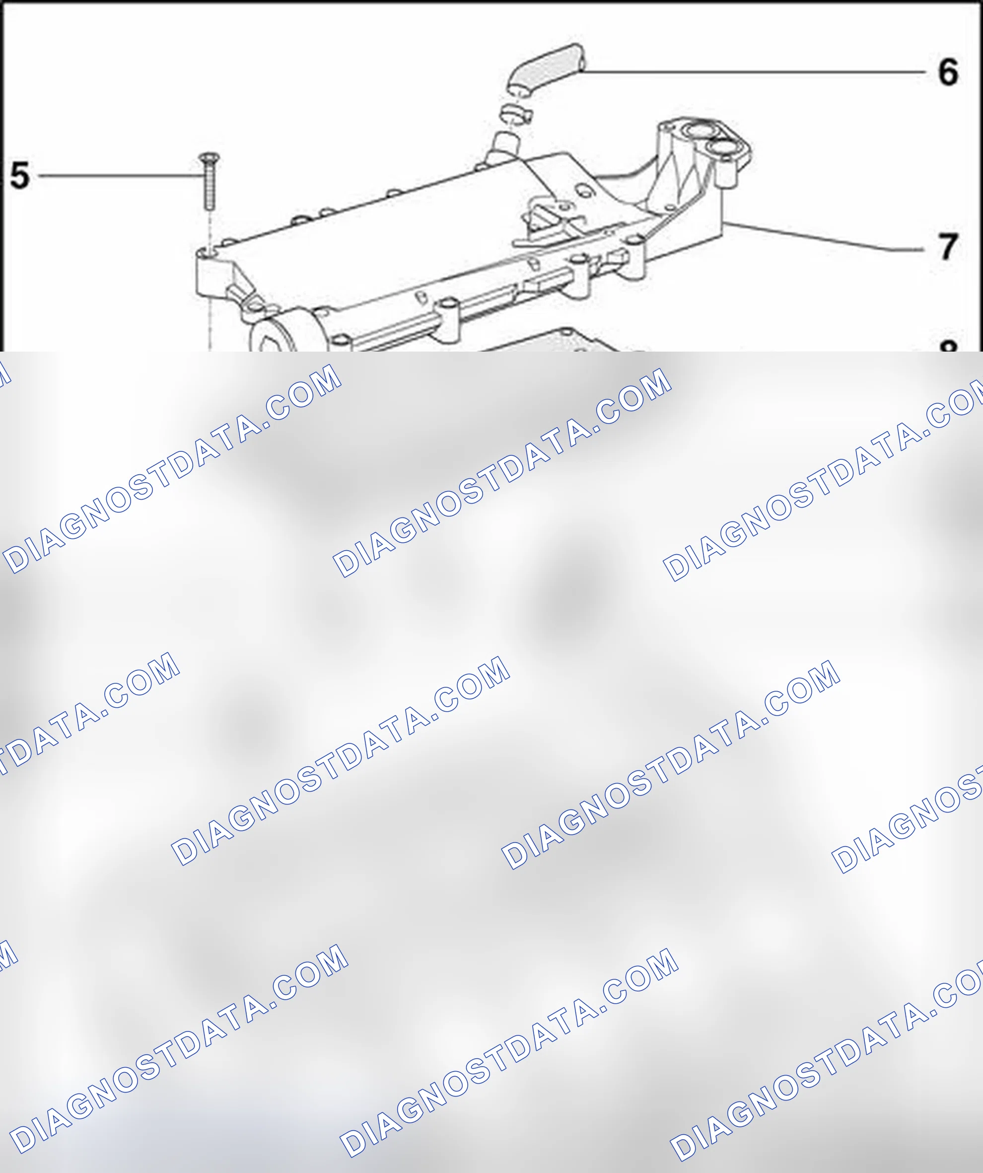 Scheme 596: Oil check valves and spray nozzle valve, component overview