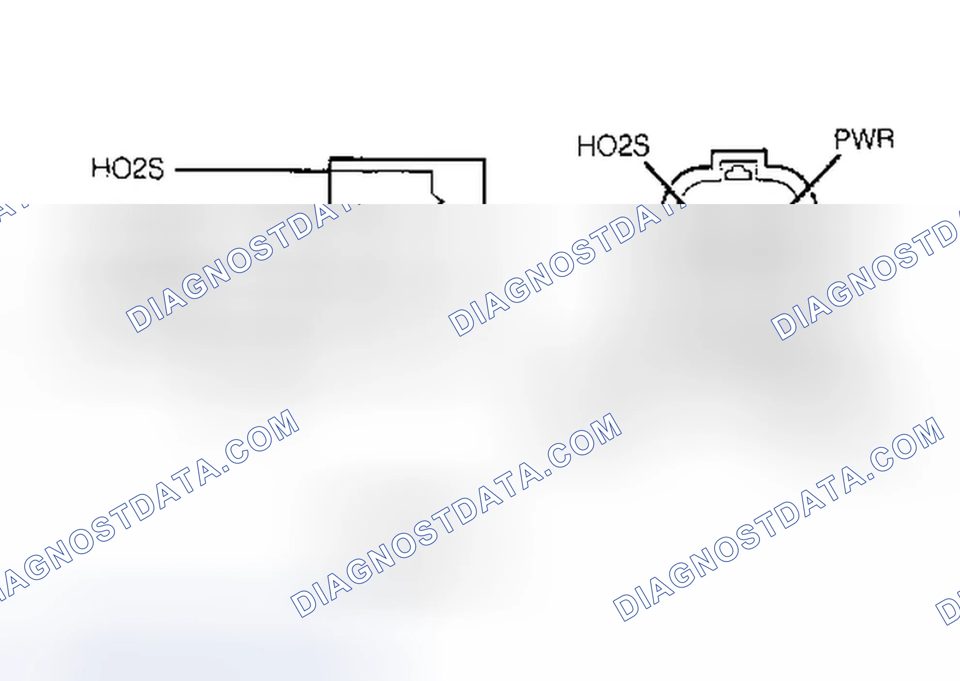 Scheme 103: Identifying HO2S Circuit & Connector Terminals (HO2S)