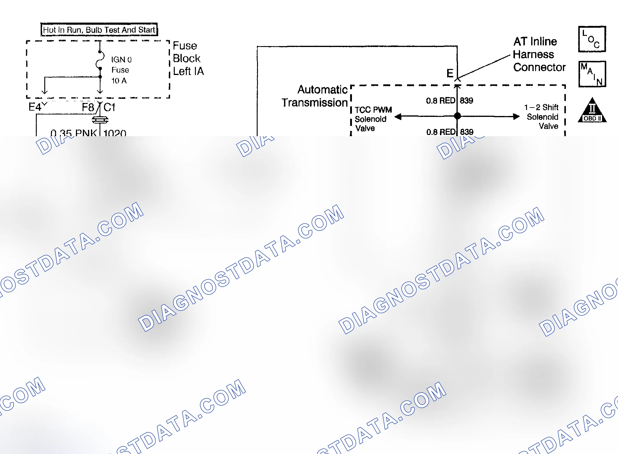 Scheme 1044: DTC P0758: Open Or Short In The 2-3 SS Valve Circuit Or The 2-3 SS Valve