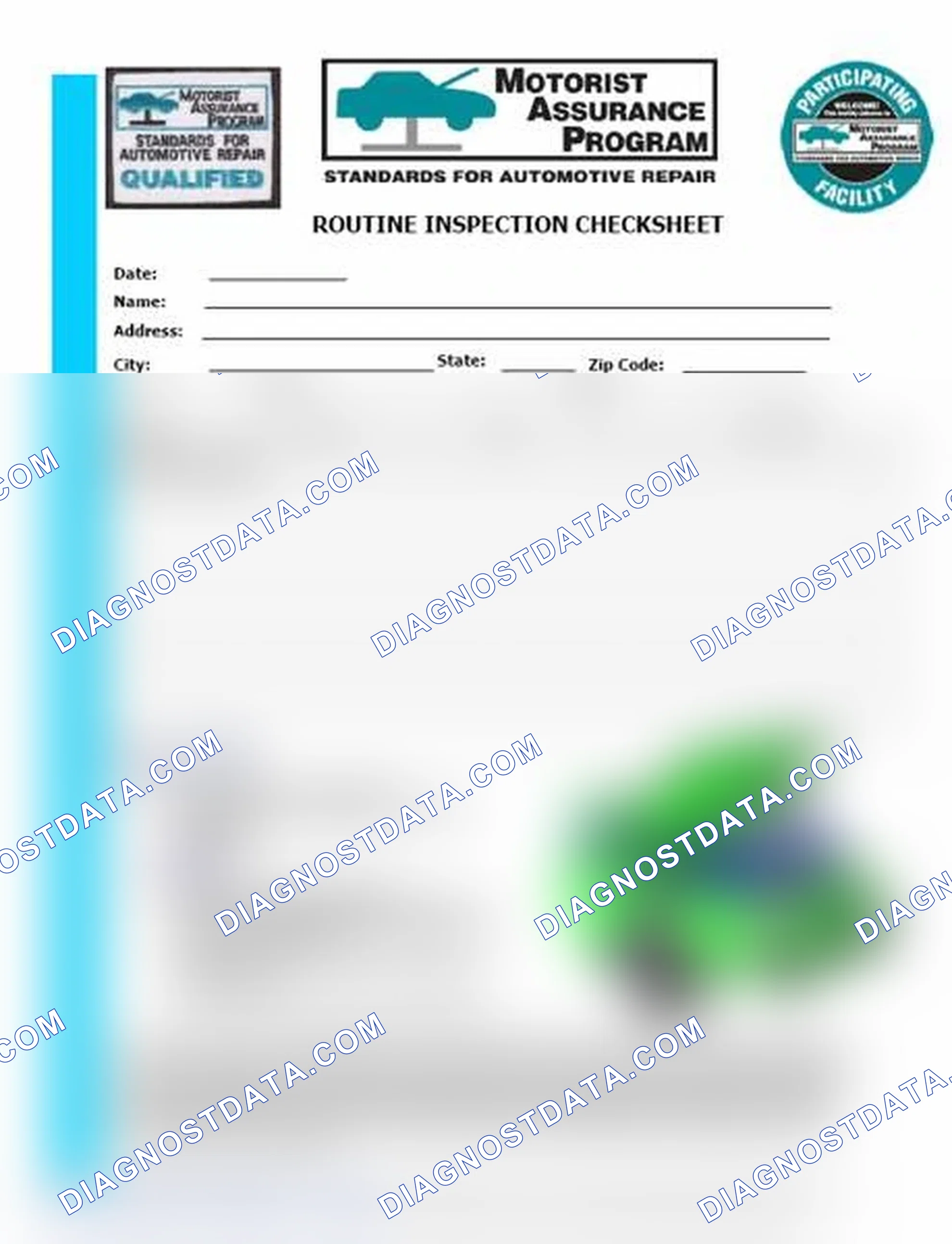Scheme 26: Routine Inspection Checksheet (1 Of 2)