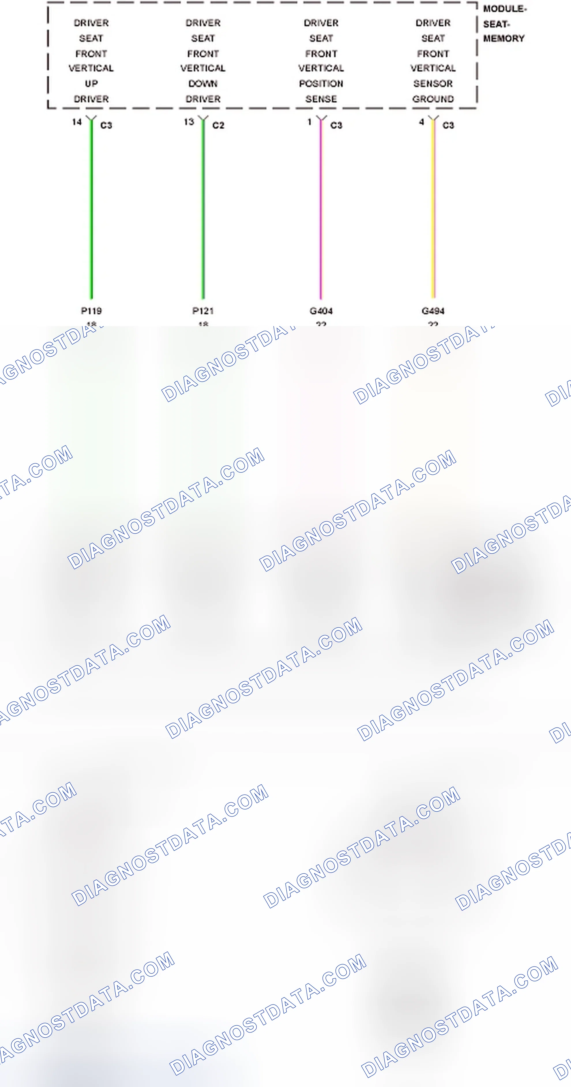 Scheme 213: B1D71-SEAT FRONT VERTICAL POSITION SENSOR CIRCUIT LOW