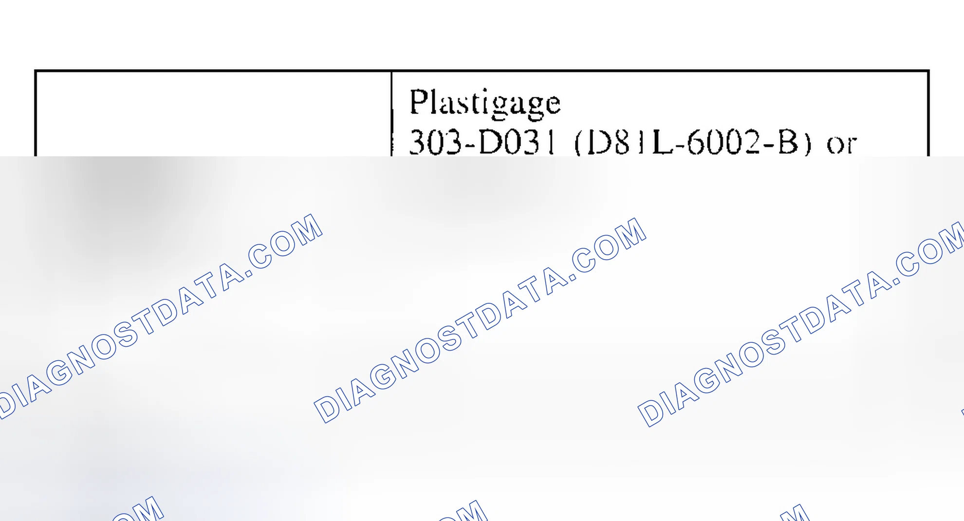 Scheme 57: CONNECTING ROD - BEARING JOURNAL CLEARANCE