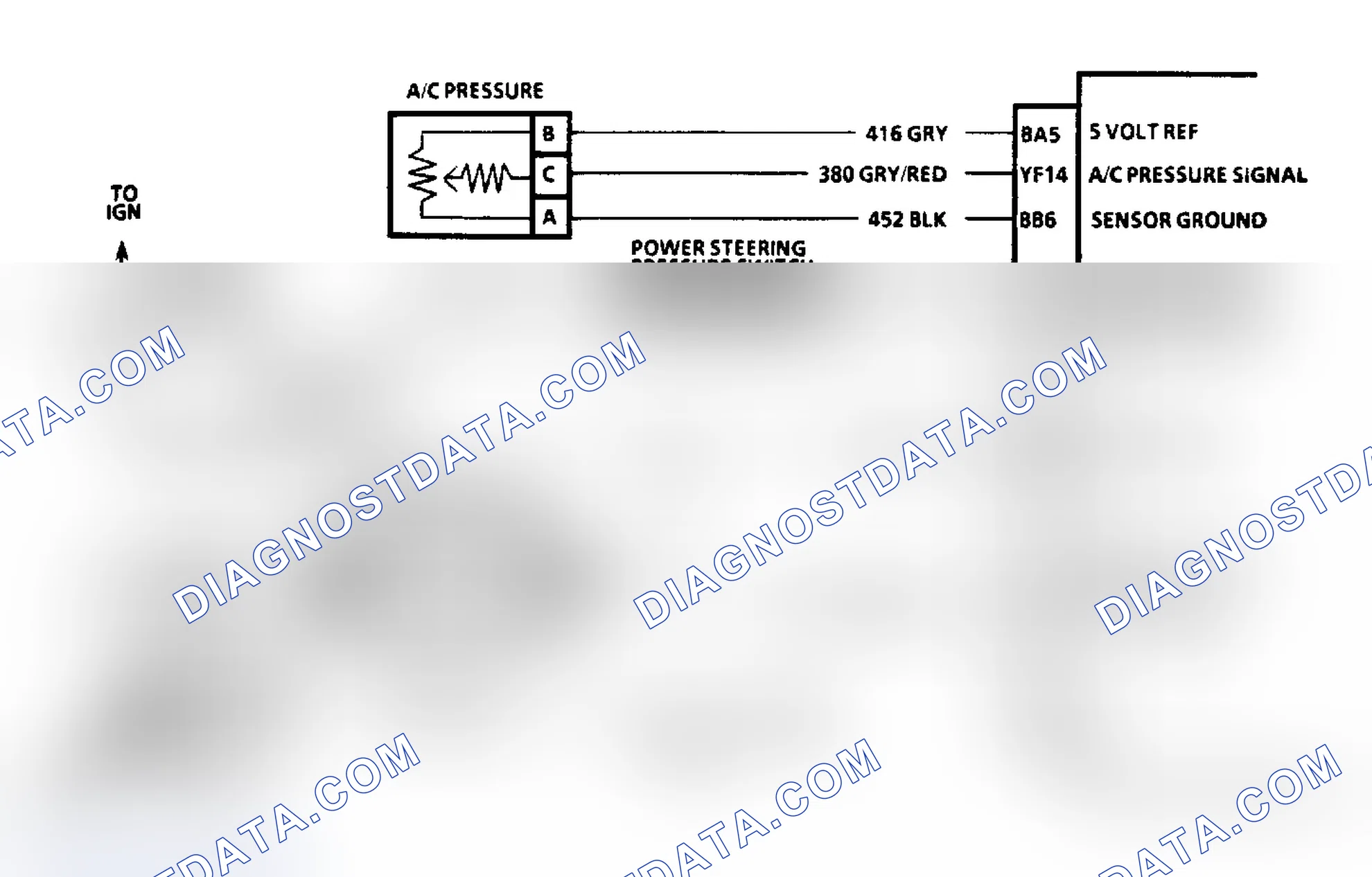 Scheme 283: Chart C10, Schematic, A/C Clutch Control (3.3L "N" Body)
