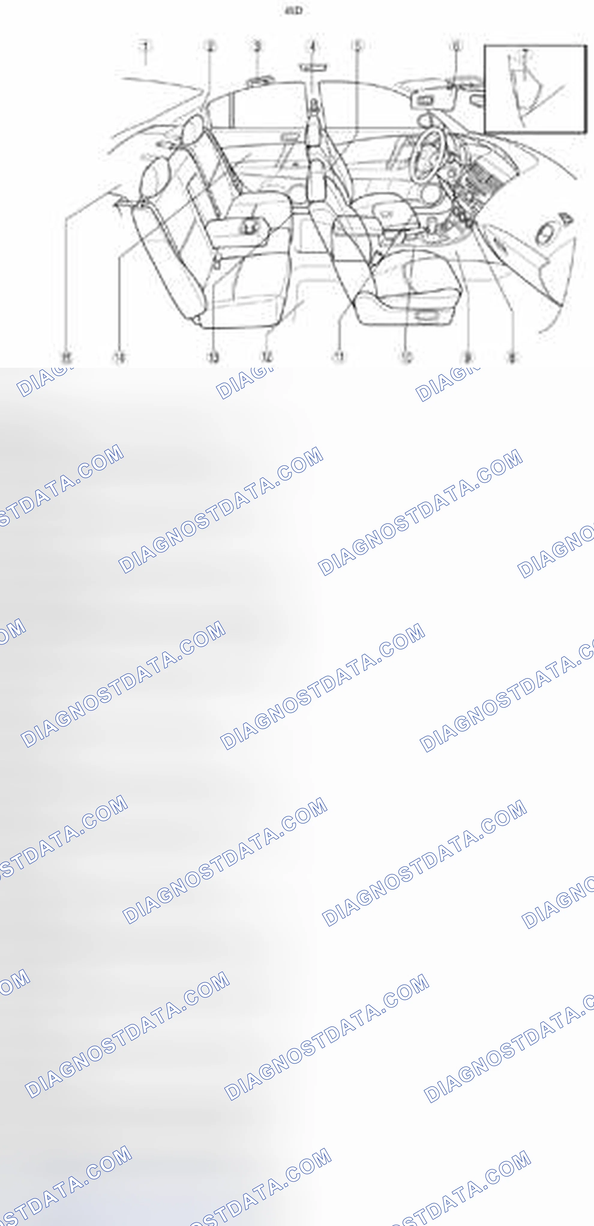 Scheme 2: Locating Rear Door Trim Components (4SD)