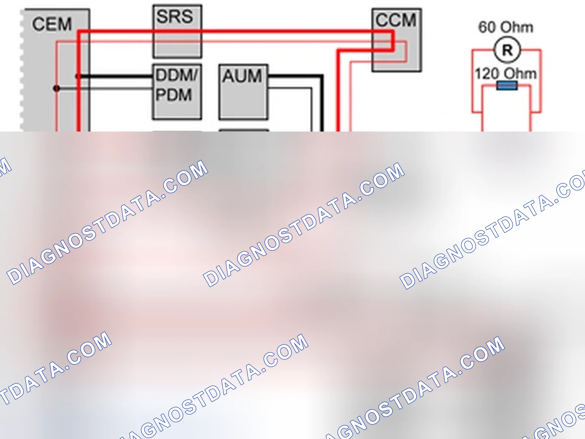 Scheme 495: RESISTANCE MEASUREMENT IN LOW-SPEED NET LS CAN (LOW SPEED), EXAMPLE
