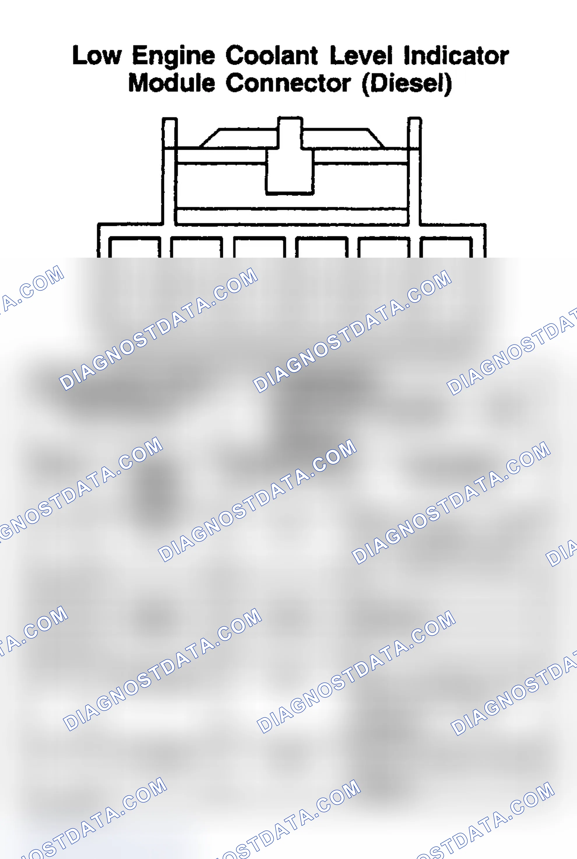 Scheme 199: LOW ENGINE COOLANT LEVEL INDICATOR MODULE (DIESEL)