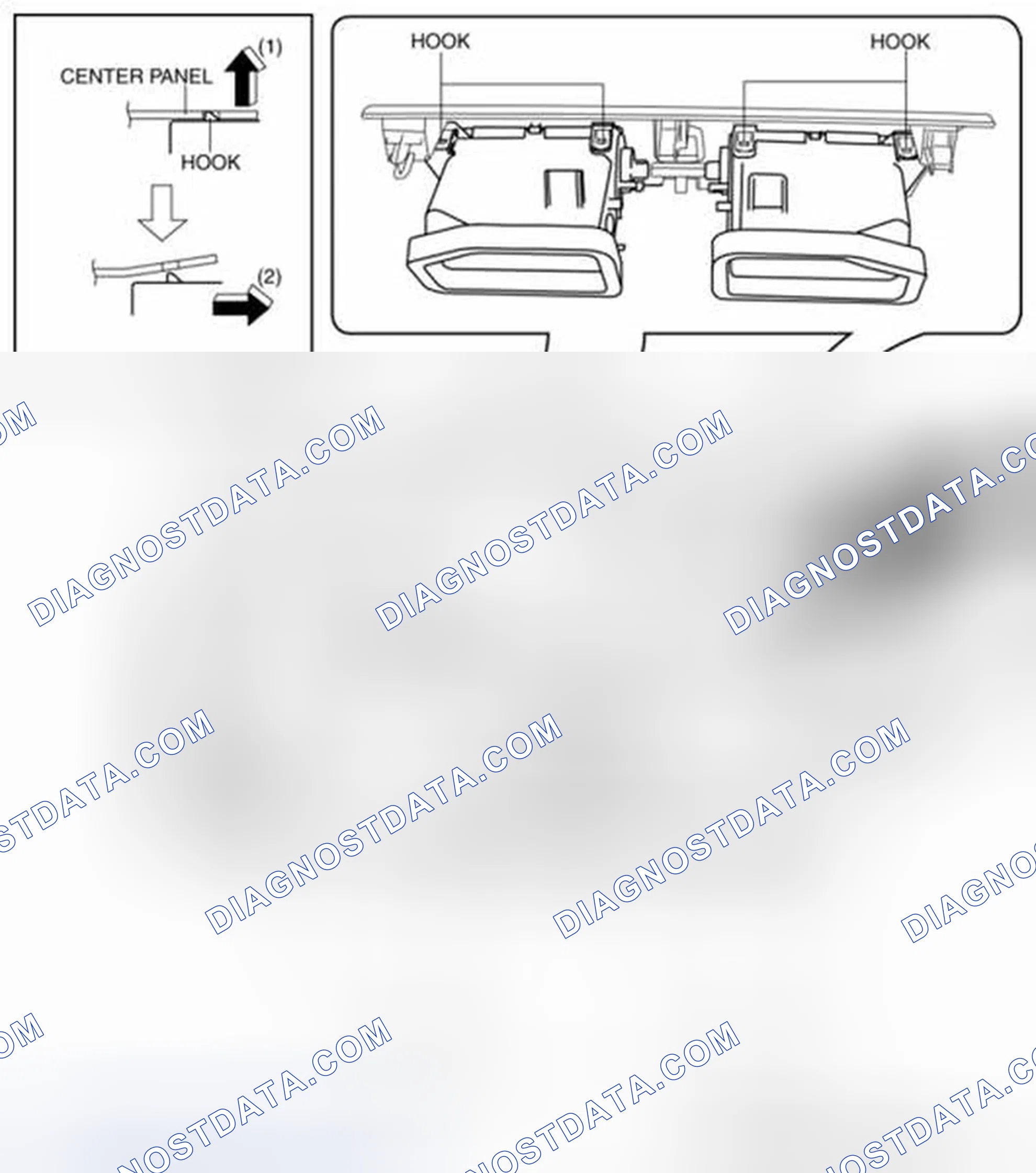 Scheme 91: Center Ventilator grille