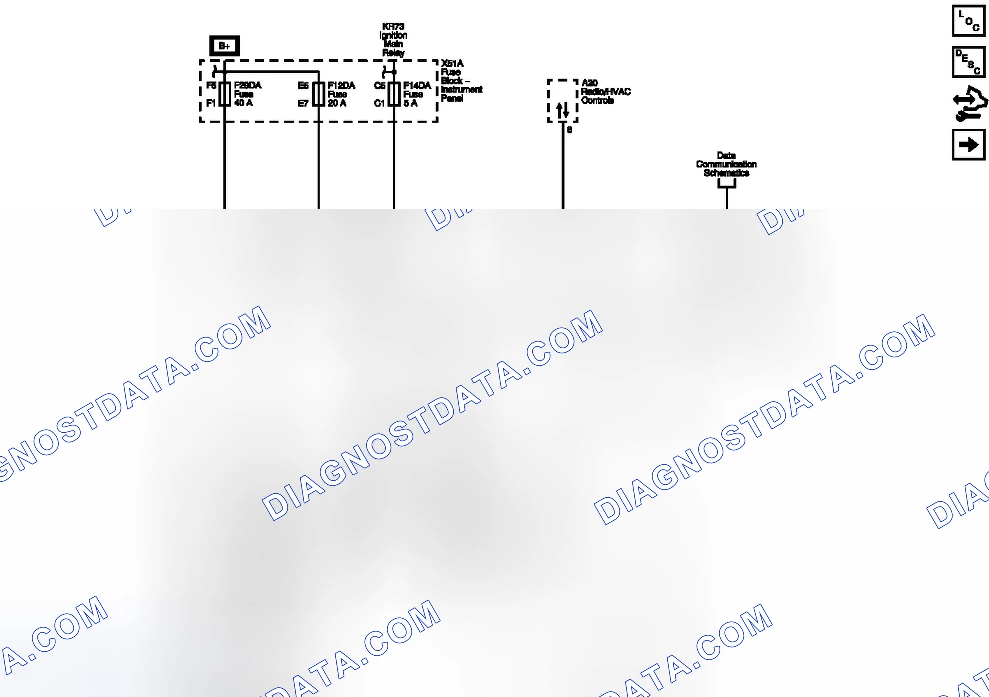 Scheme 47: Power, Ground, Serial Data And Blower Control