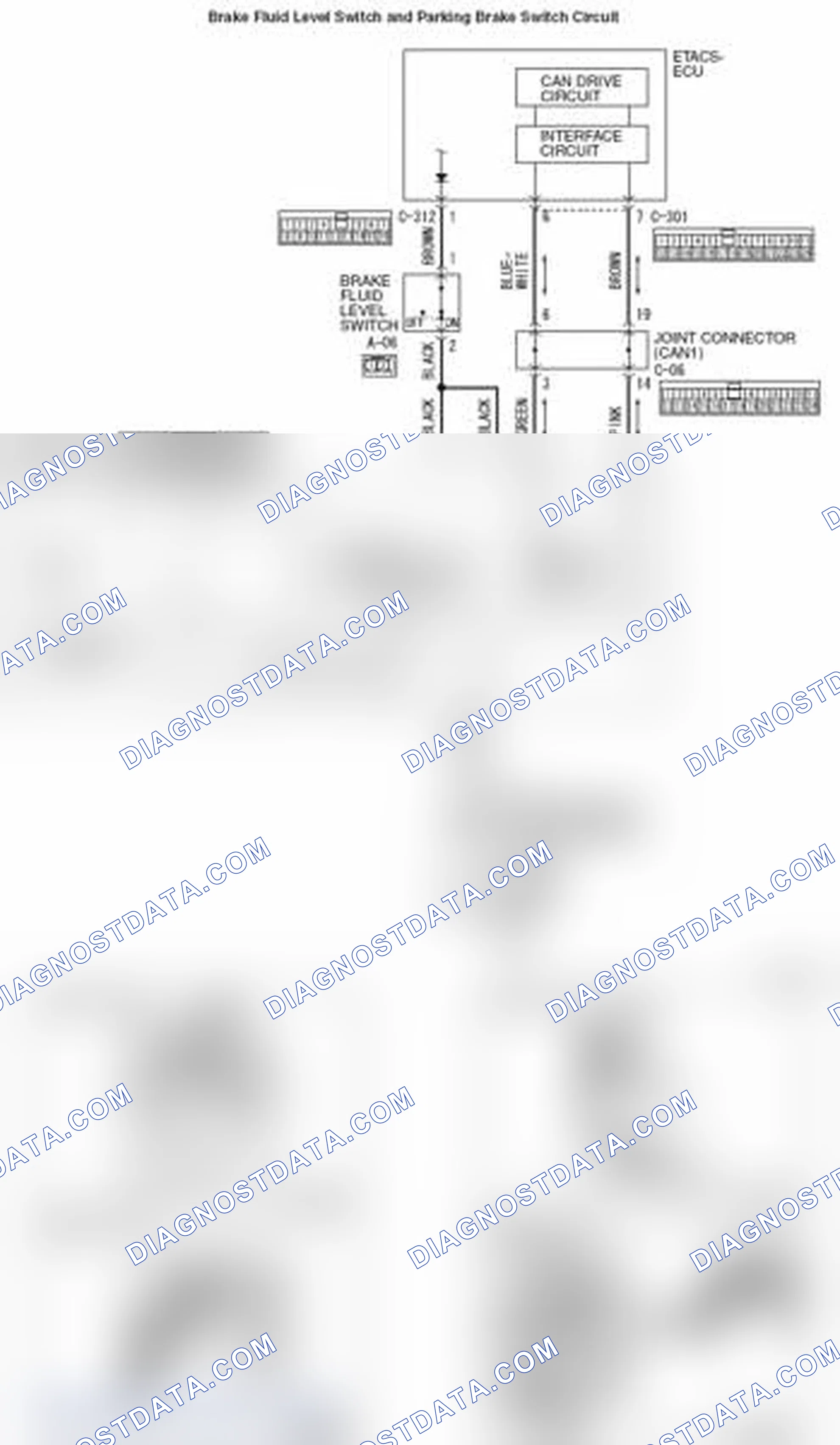 Scheme 112: Inspection Procedure 2: Brake warning light stays ON with the parking brake lever released