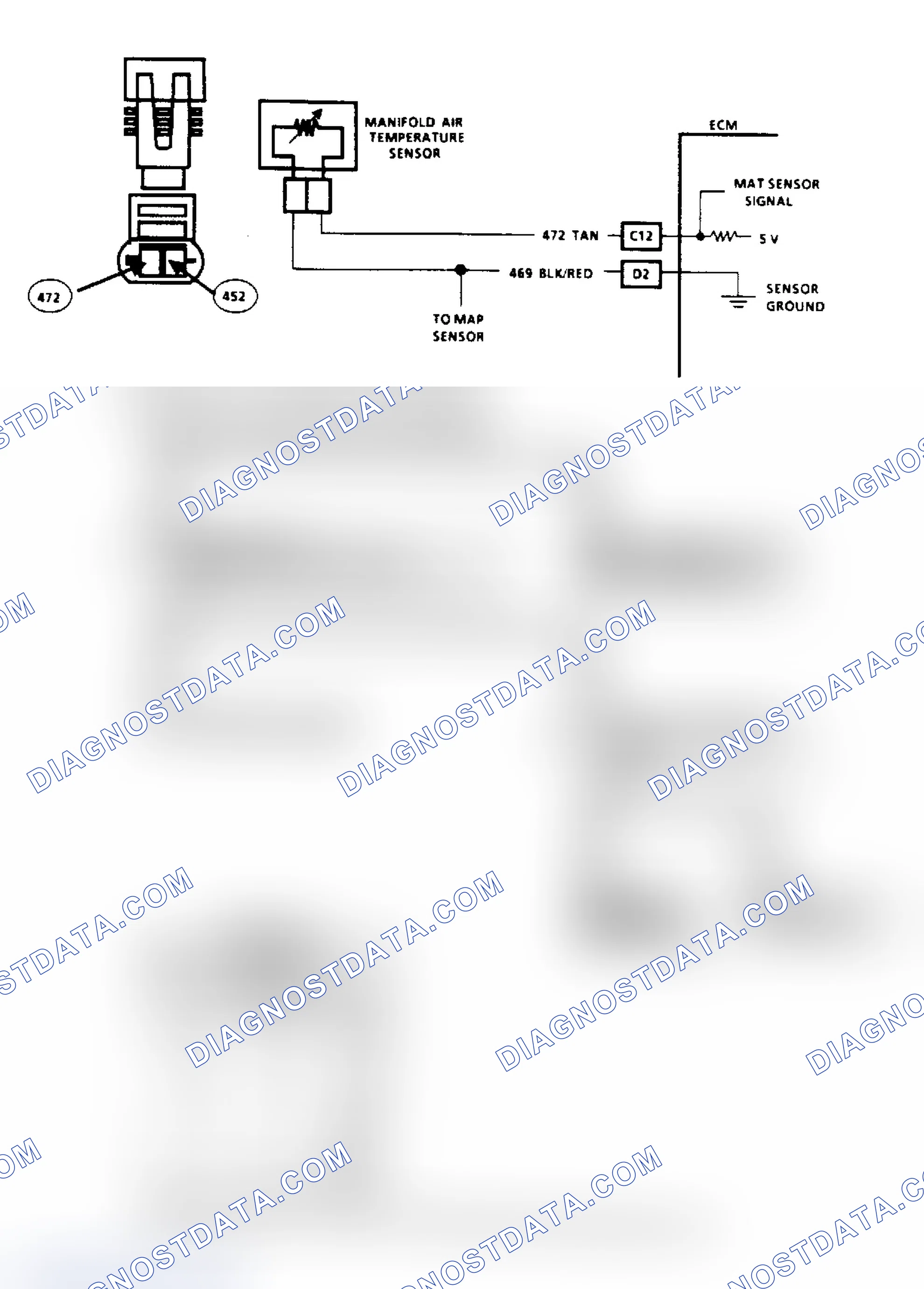 Scheme 127: Code 23 - MAT Sensor (Low Temp Indicated) (2.5L) ("SCAN" Diagnostics)