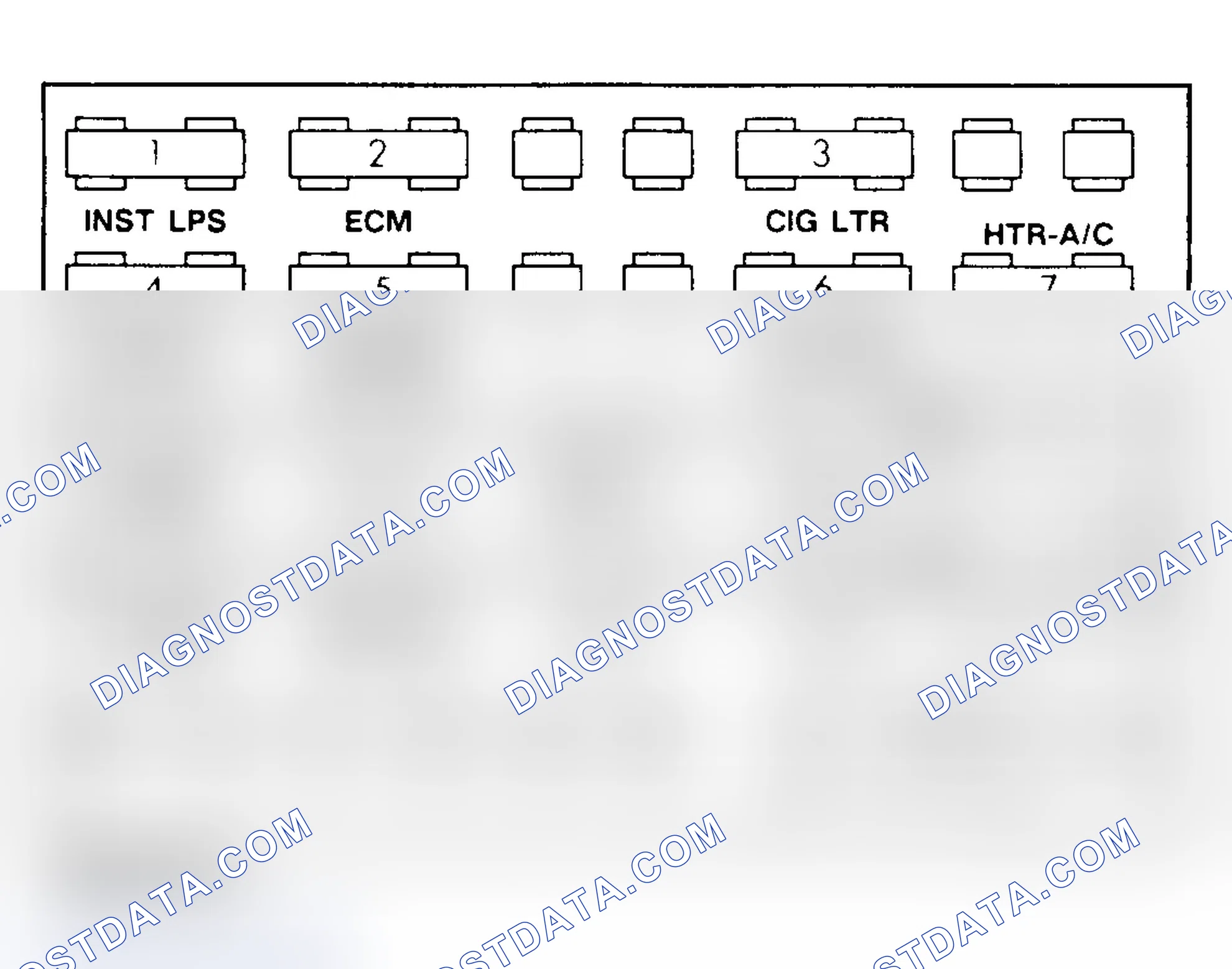 Scheme 10: FUSE PANEL IDENTIFICATION (1991-93 MODELS)